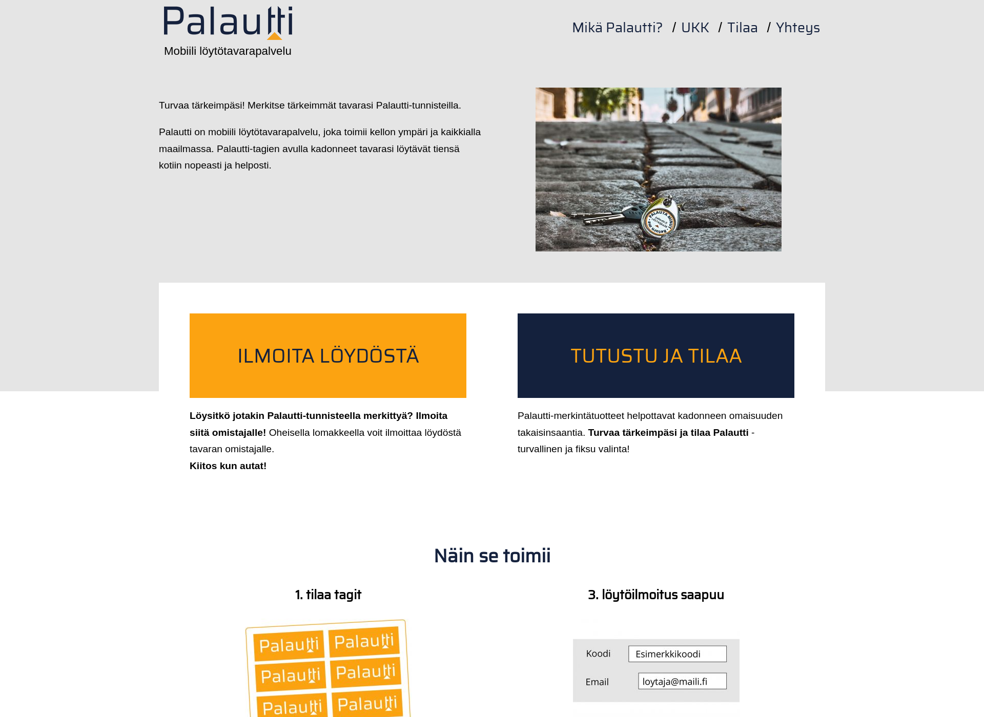 Screenshot for palautti.fi