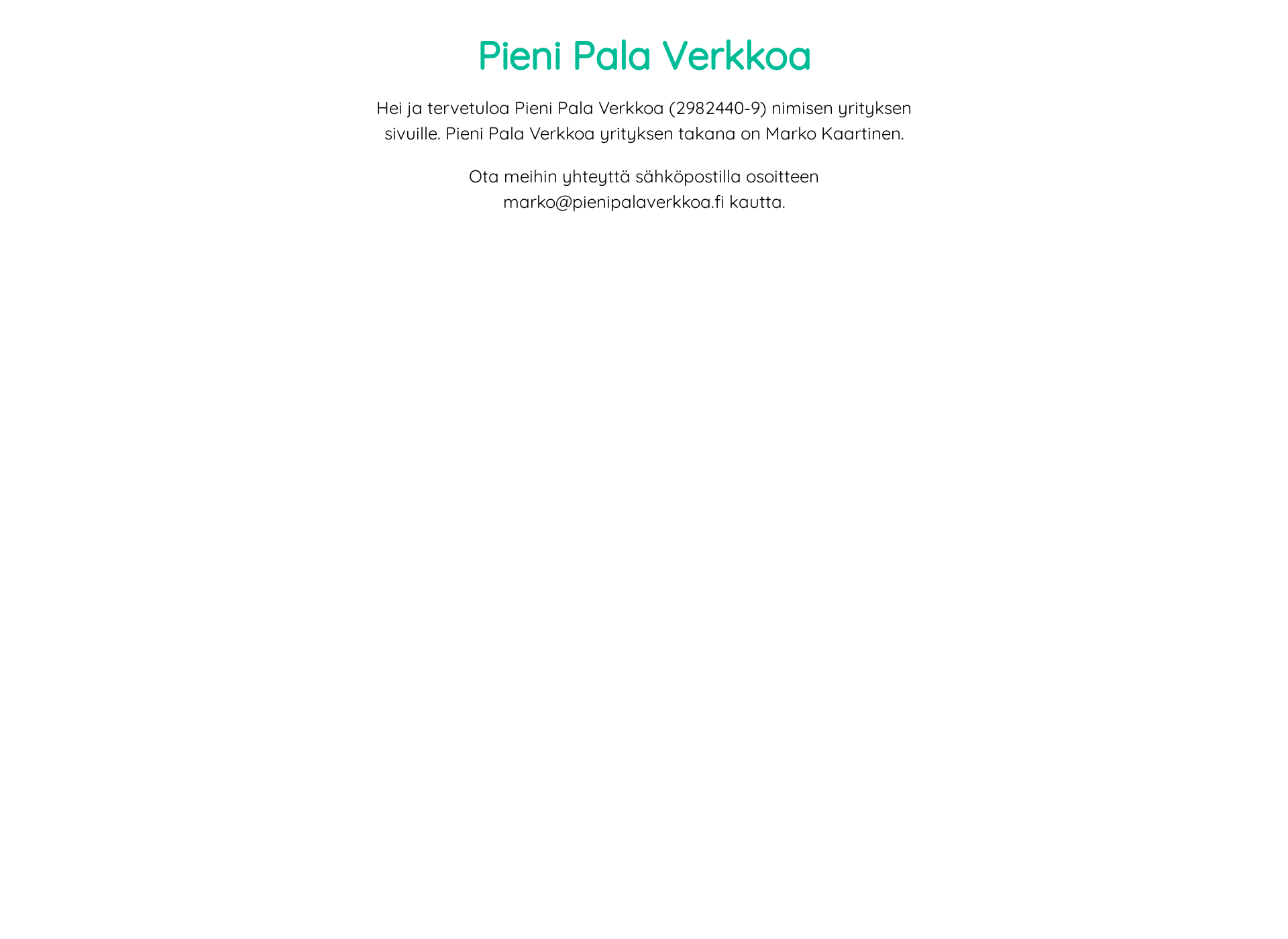 Skärmdump för palaverkkoa.fi