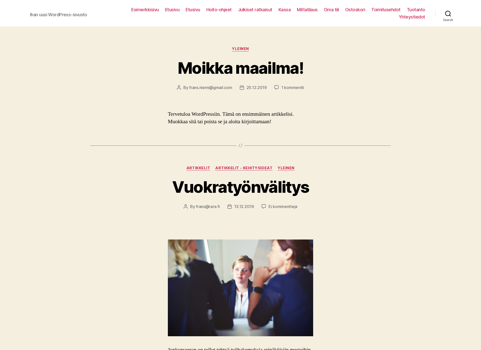 Skärmdump för paljasjalka.fi
