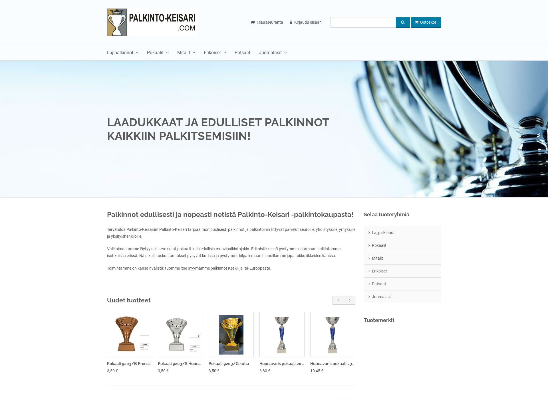 Screenshot for palkinto-keisari.fi