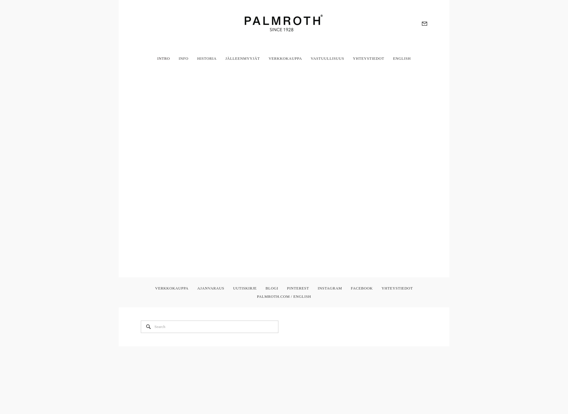 Skärmdump för palmrothshoes.fi