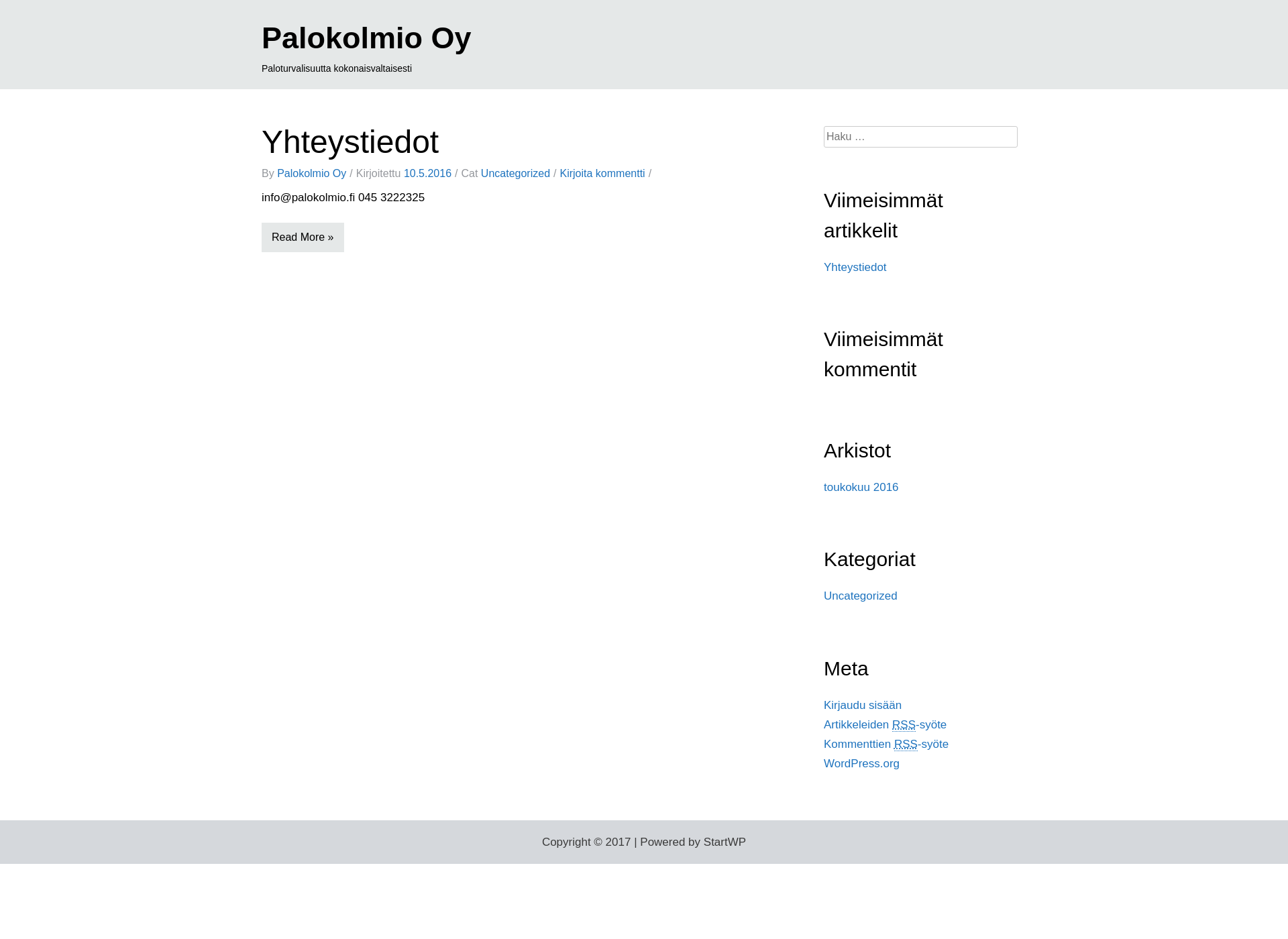 Screenshot for palokolmio.fi