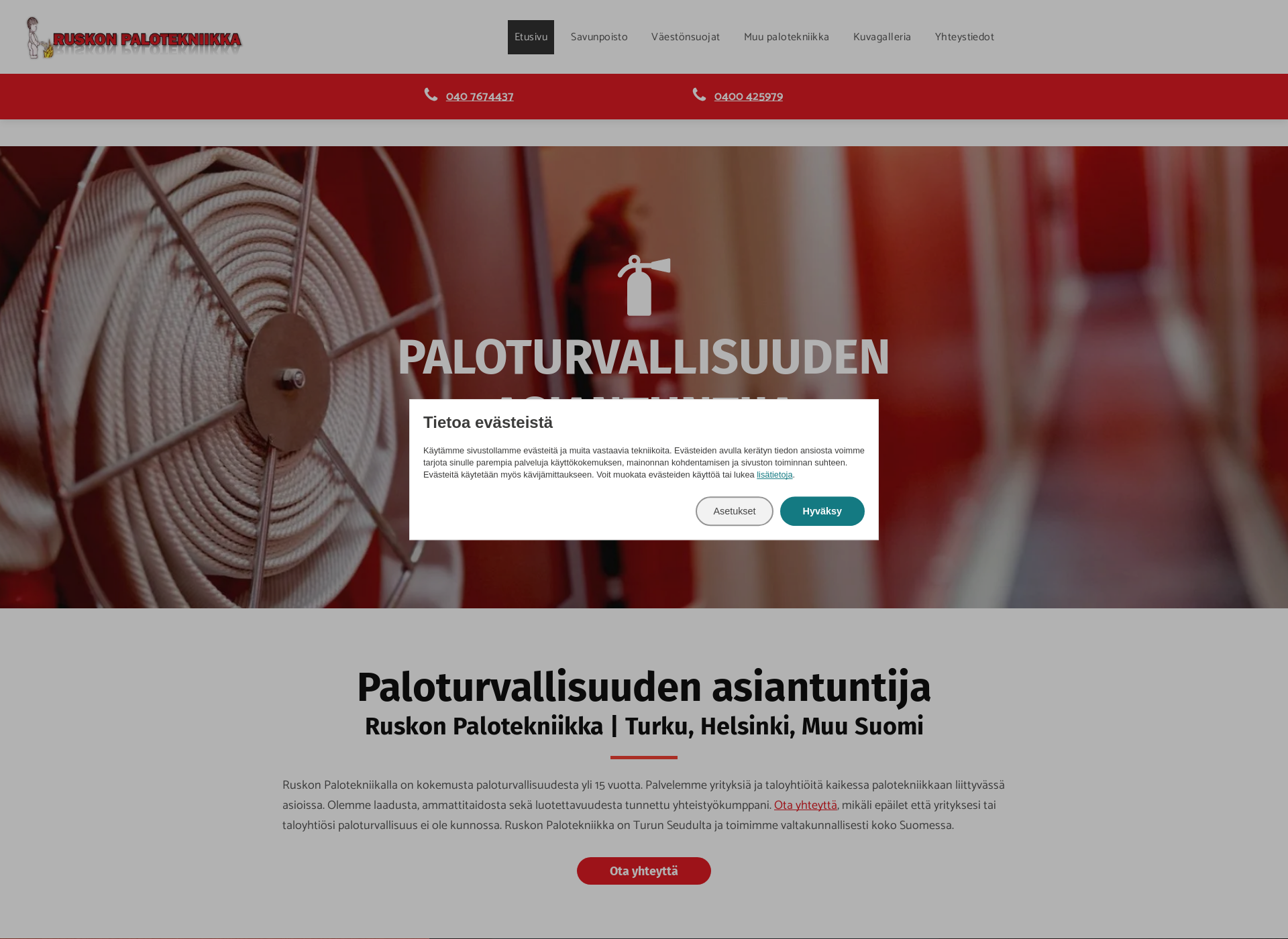 Screenshot for palokunnantaulu.fi