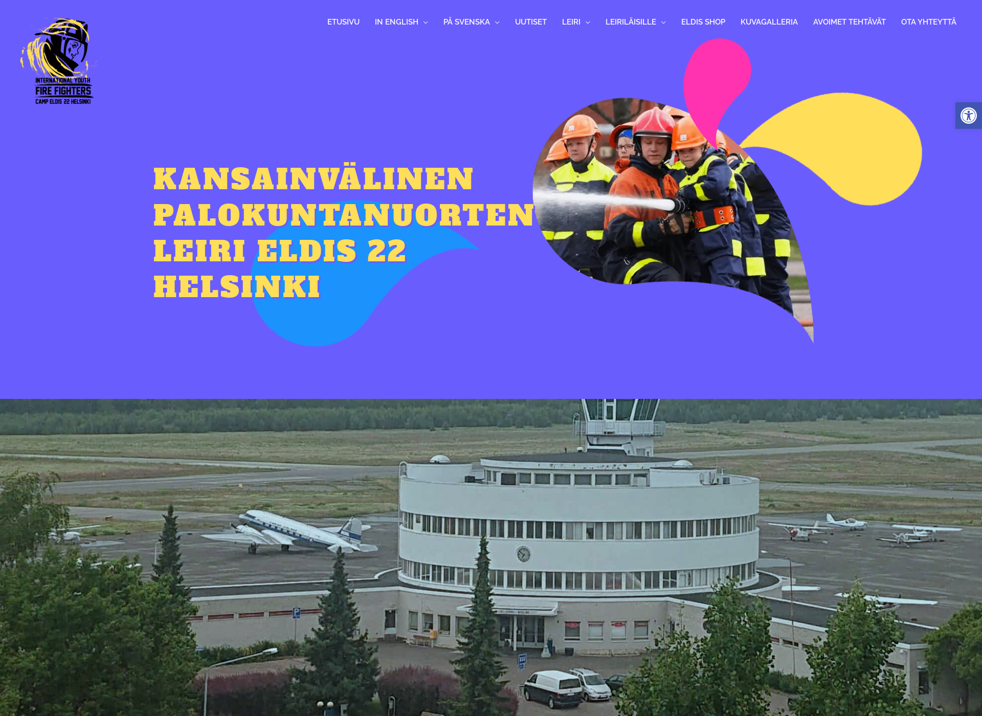 Skärmdump för palokuntaleirit.fi