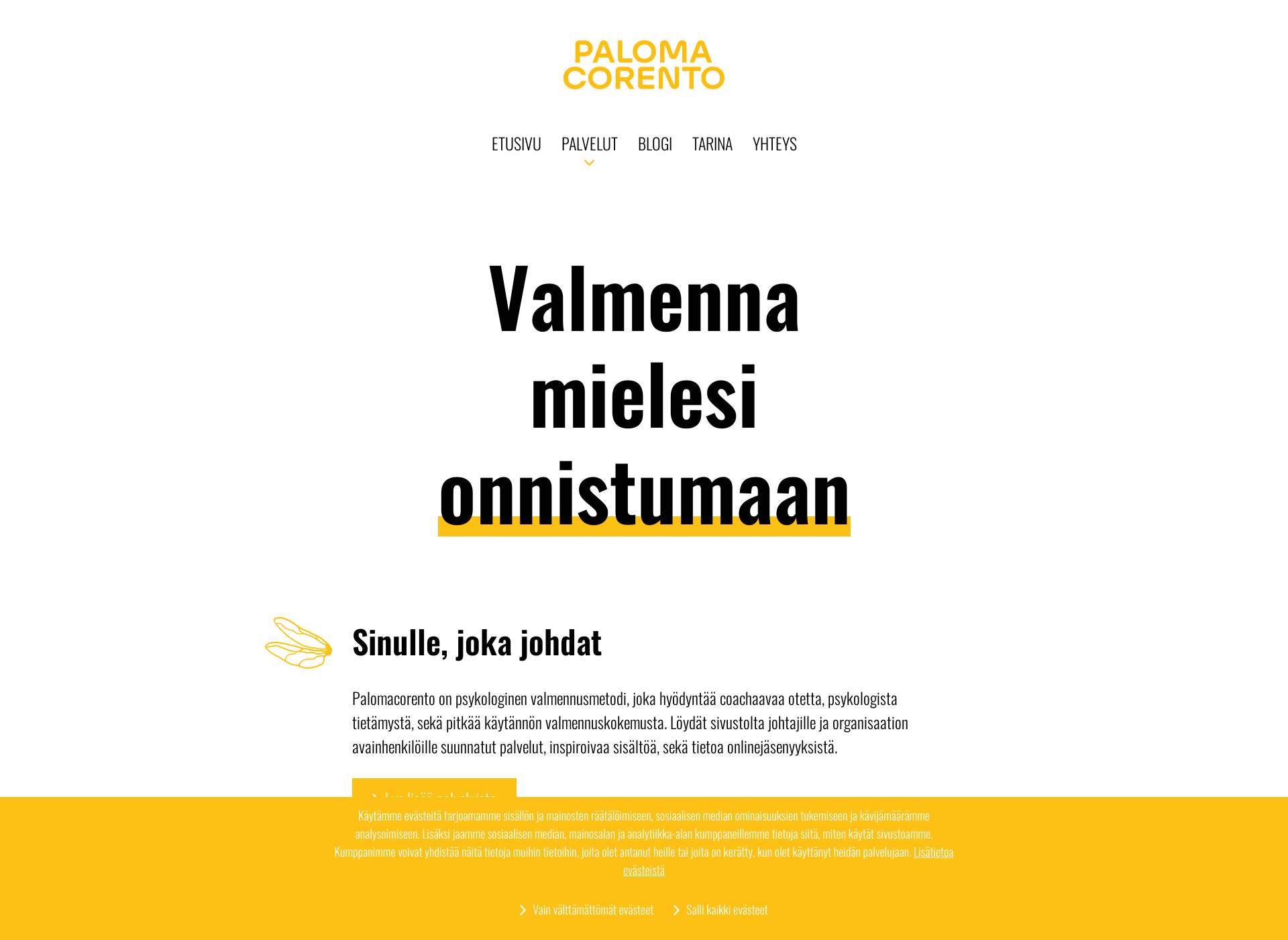 Screenshot for palomacorento.fi