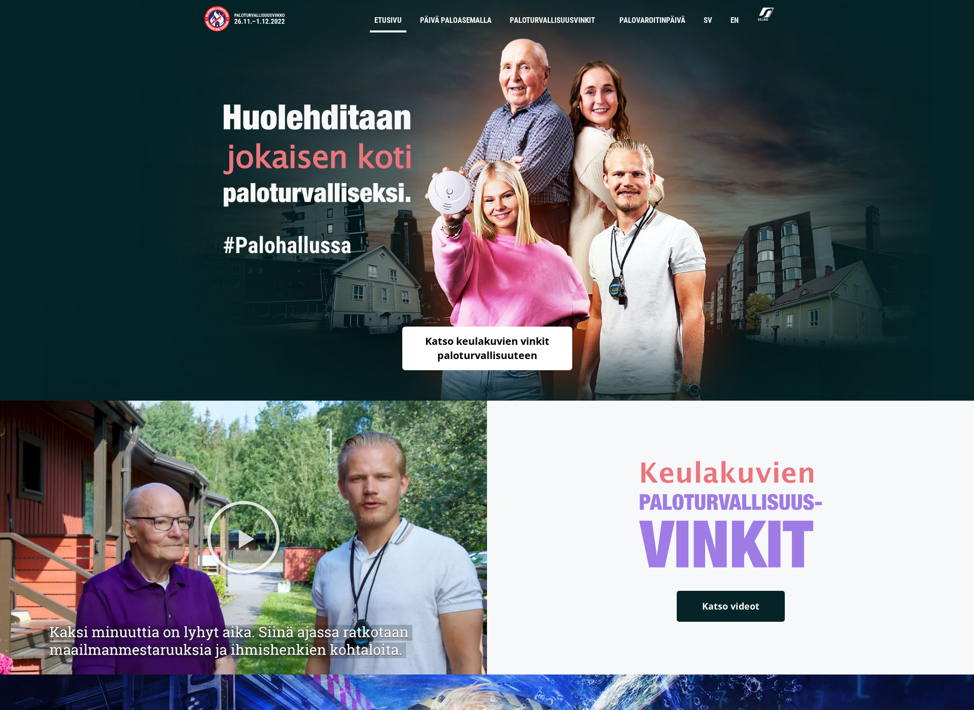 Skärmdump för paloturvallisuusviikko.fi