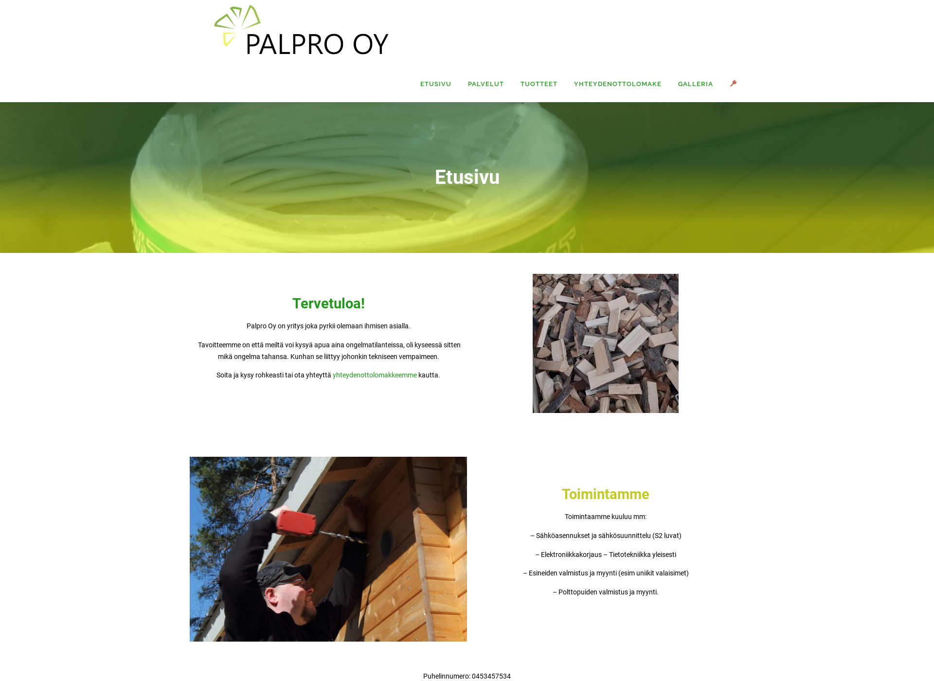 Screenshot for palpro.fi