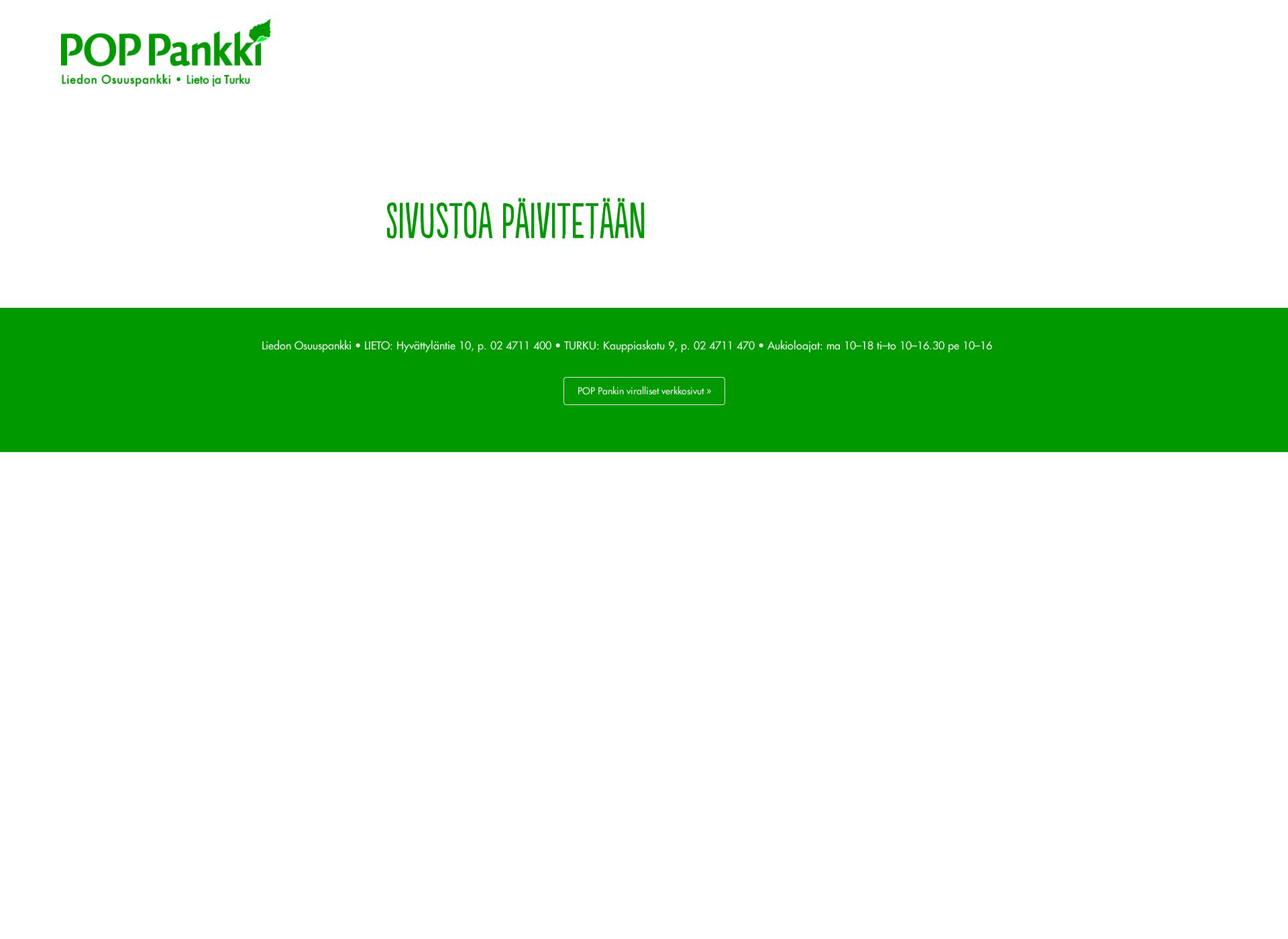 Screenshot for palvelevapankki.fi