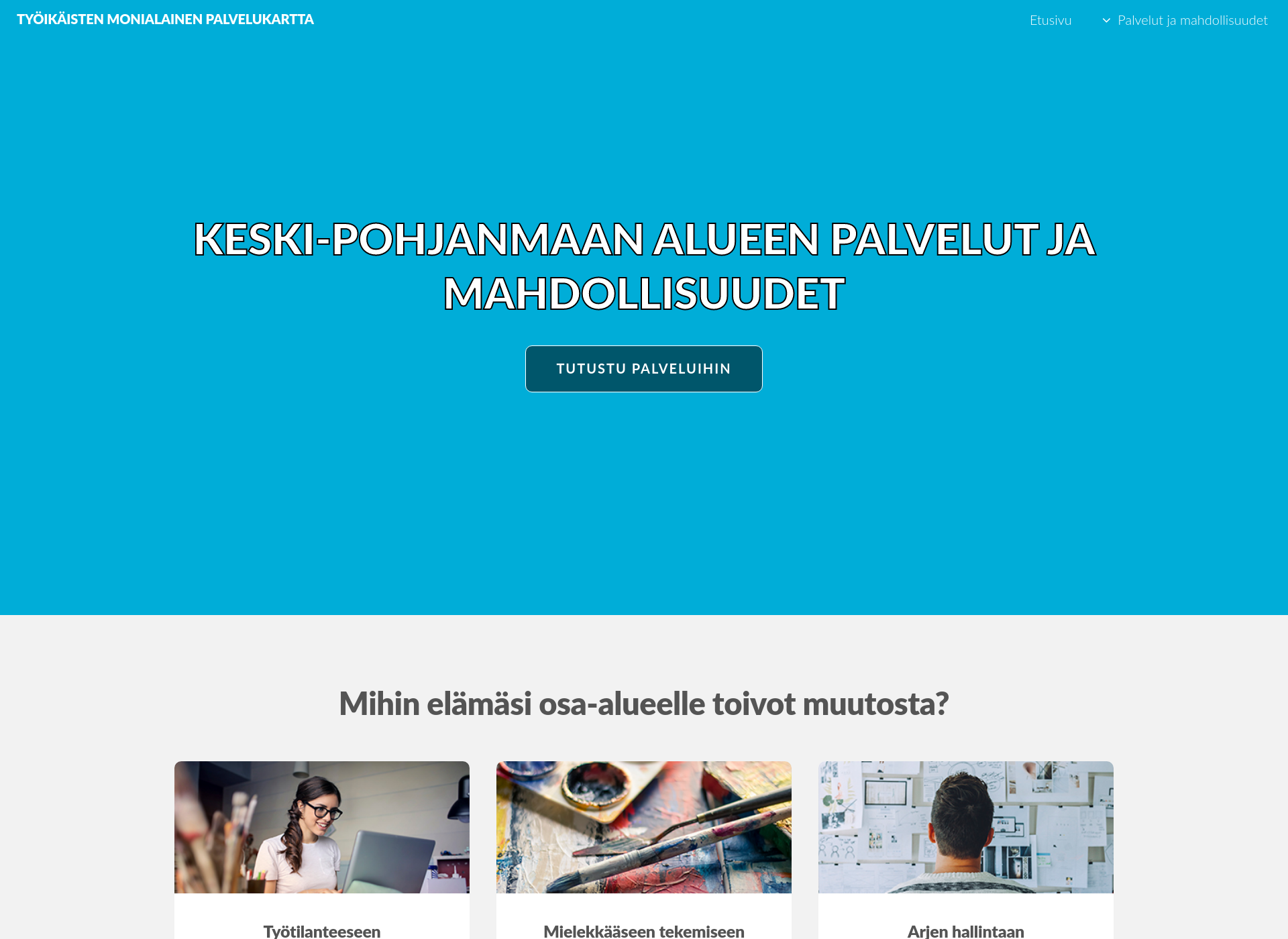 Skärmdump för palvelukartta-kp.fi