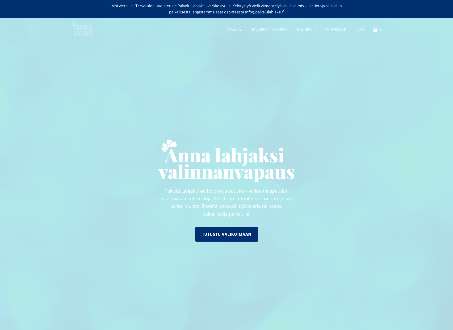 Screenshot for palvelulahjaksi.fi