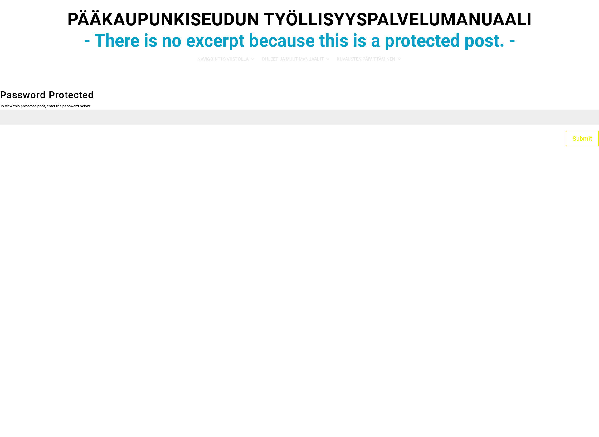 Skärmdump för palvelumanuaali.fi