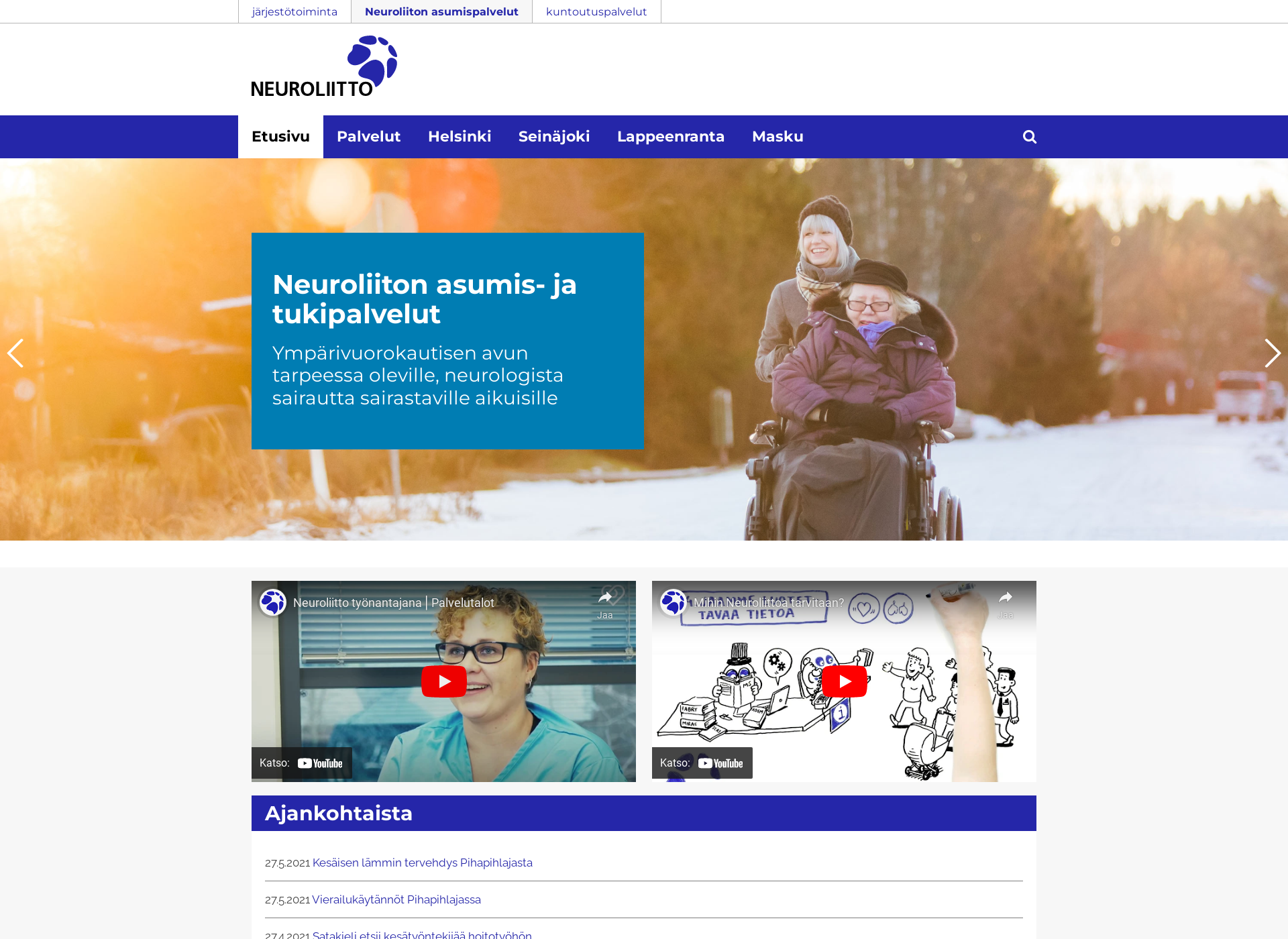 Screenshot for palvelutalo.fi
