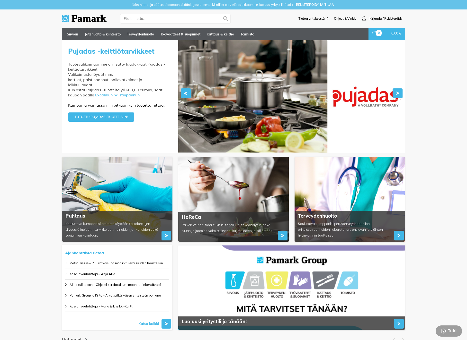 Screenshot for pamark.fi