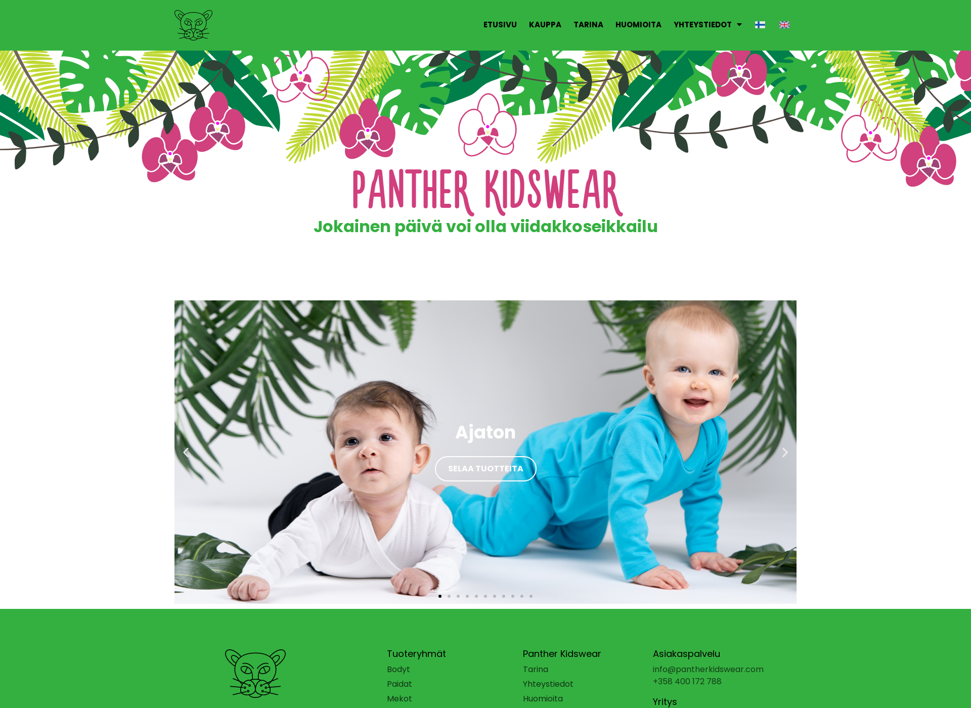 Screenshot for pantherkidswear.fi
