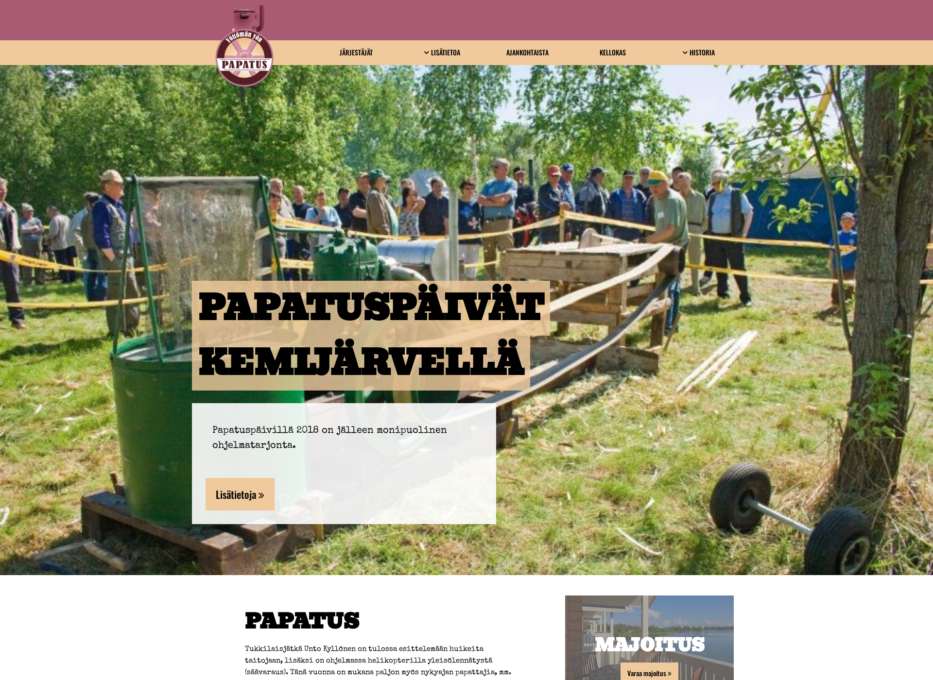 Screenshot for papatus.fi