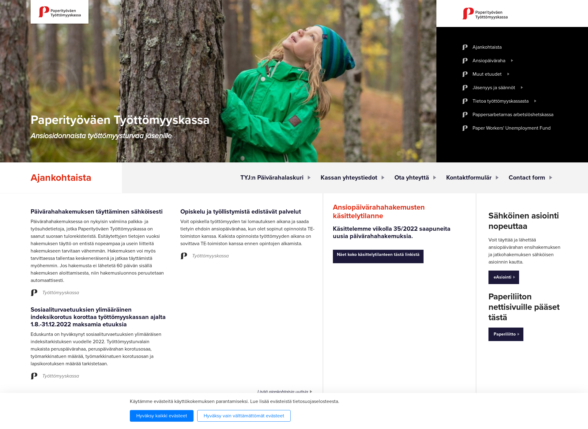 Screenshot for paperikassa.fi