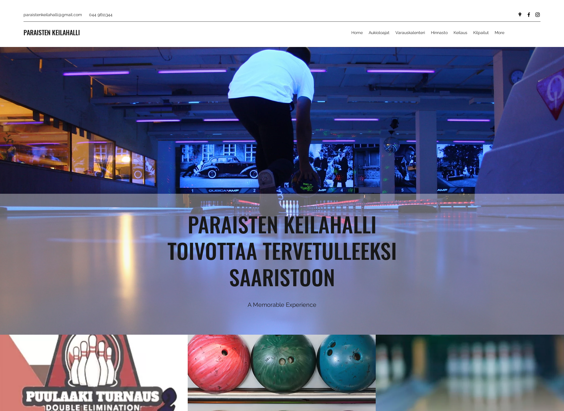 Screenshot for paraistenkeilahalli.fi