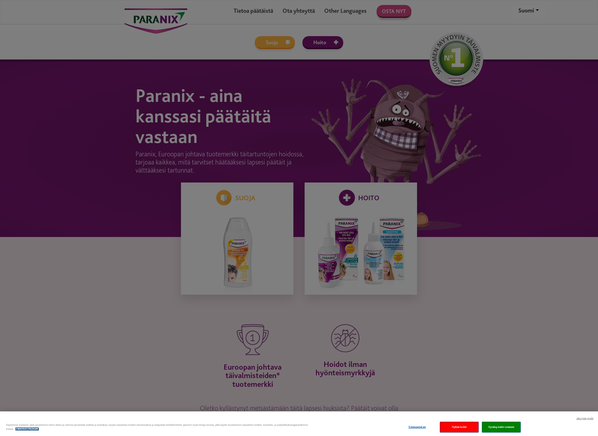 Screenshot for paranix.fi