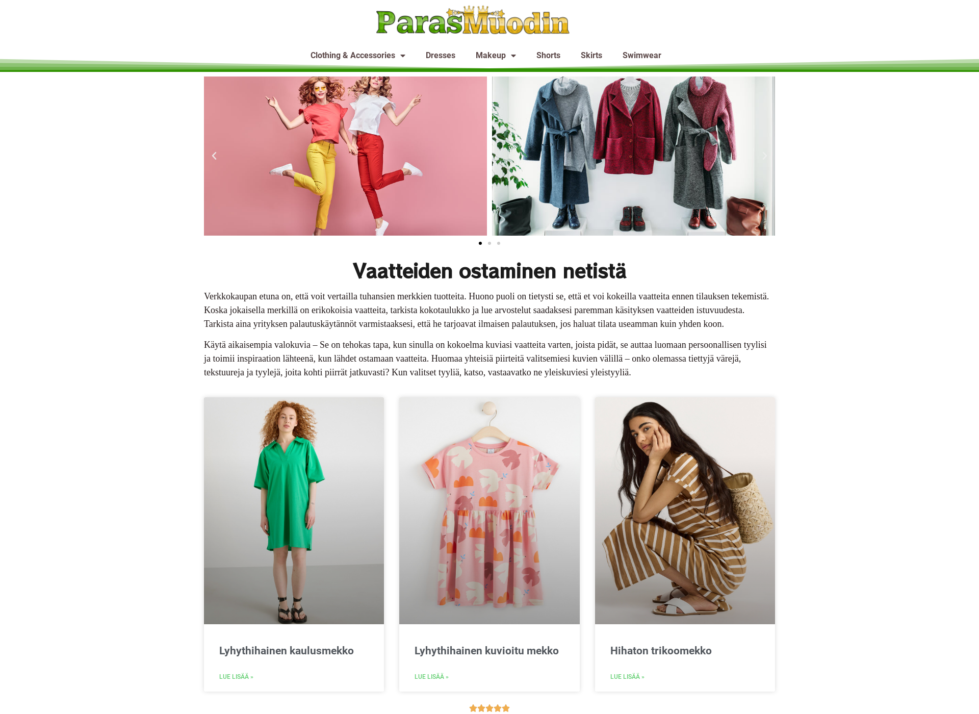Screenshot for parasmuodin.fi