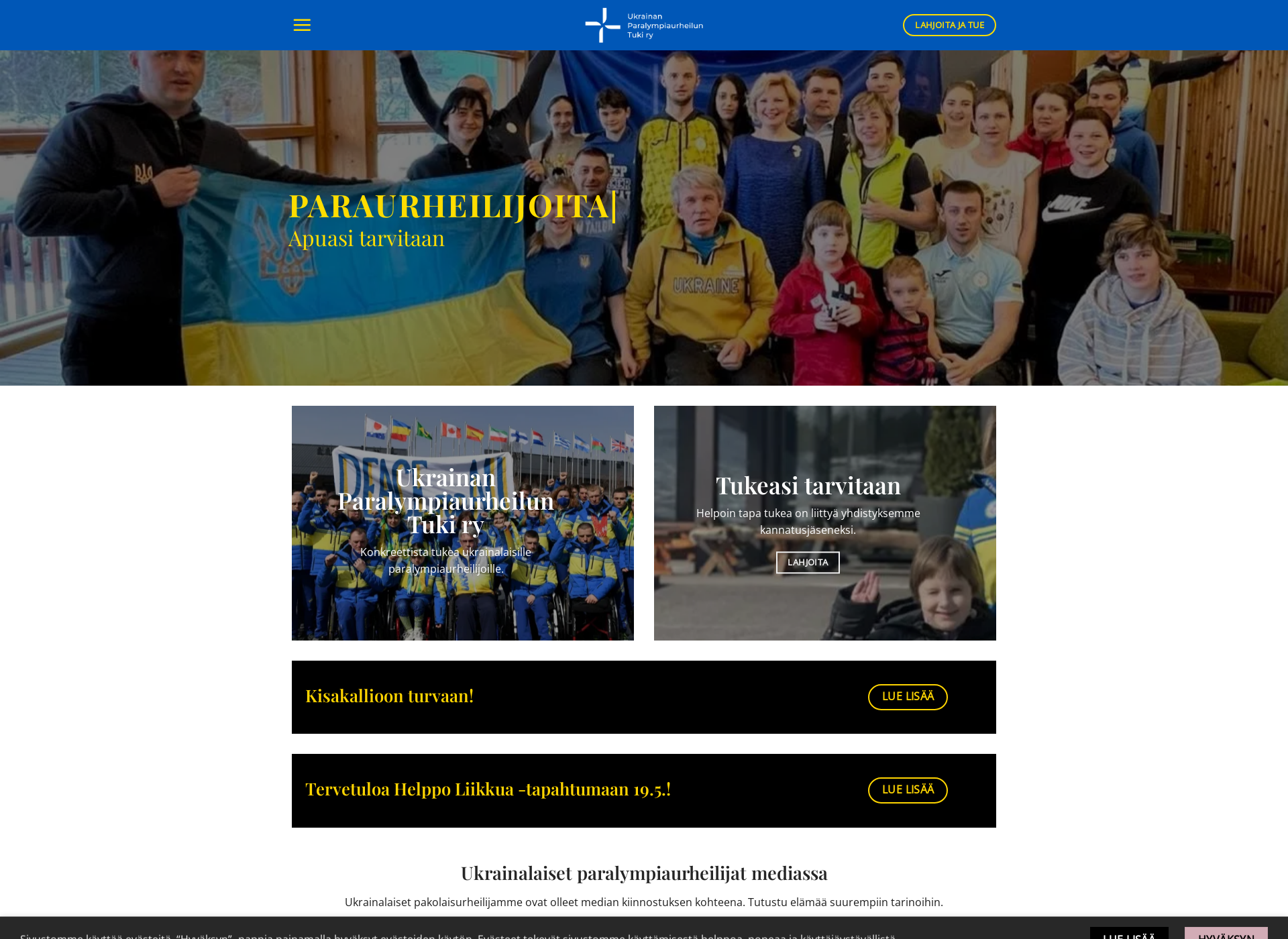Näyttökuva parasport-ukraina.fi
