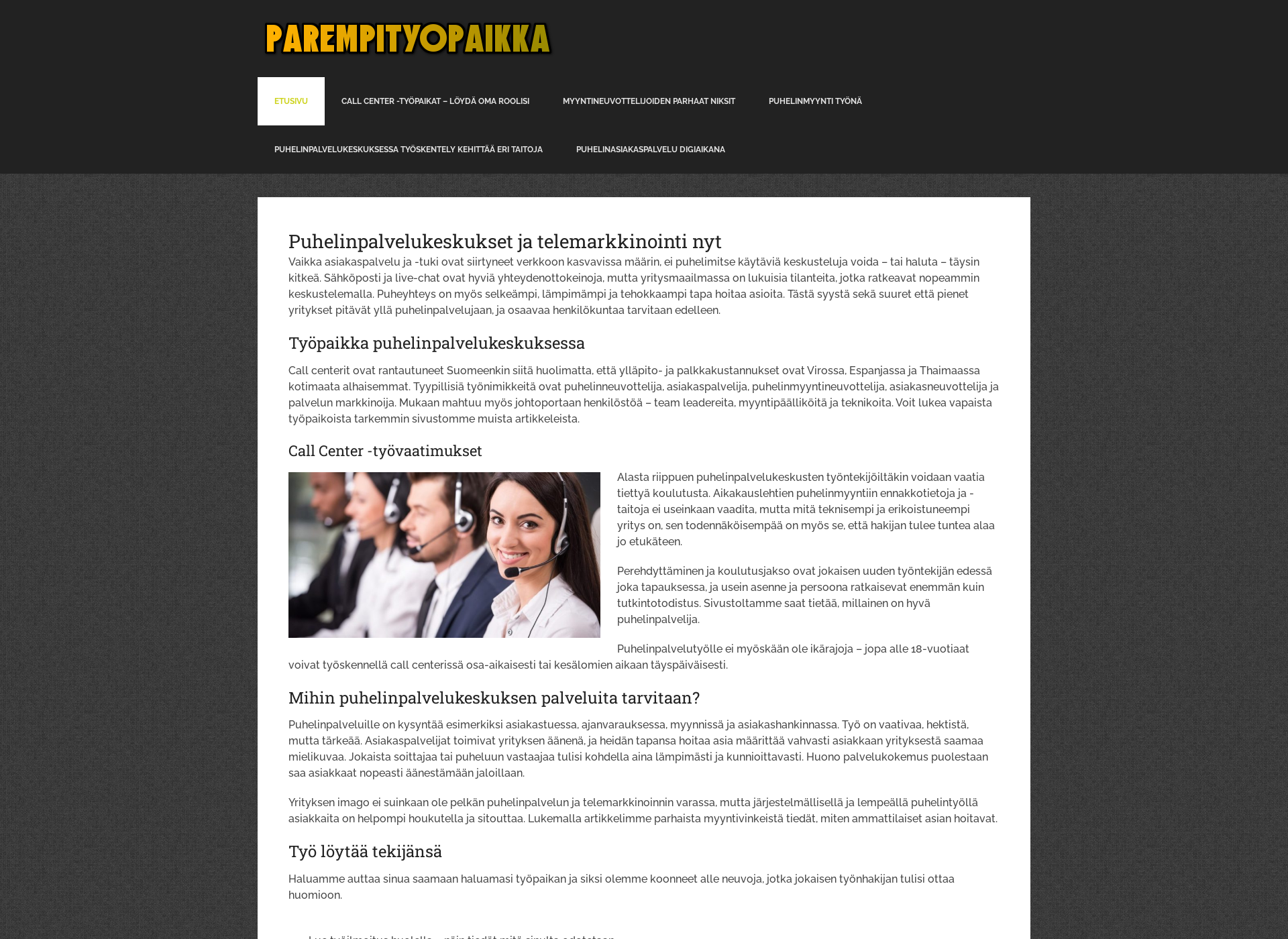Screenshot for parempityopaikka.fi