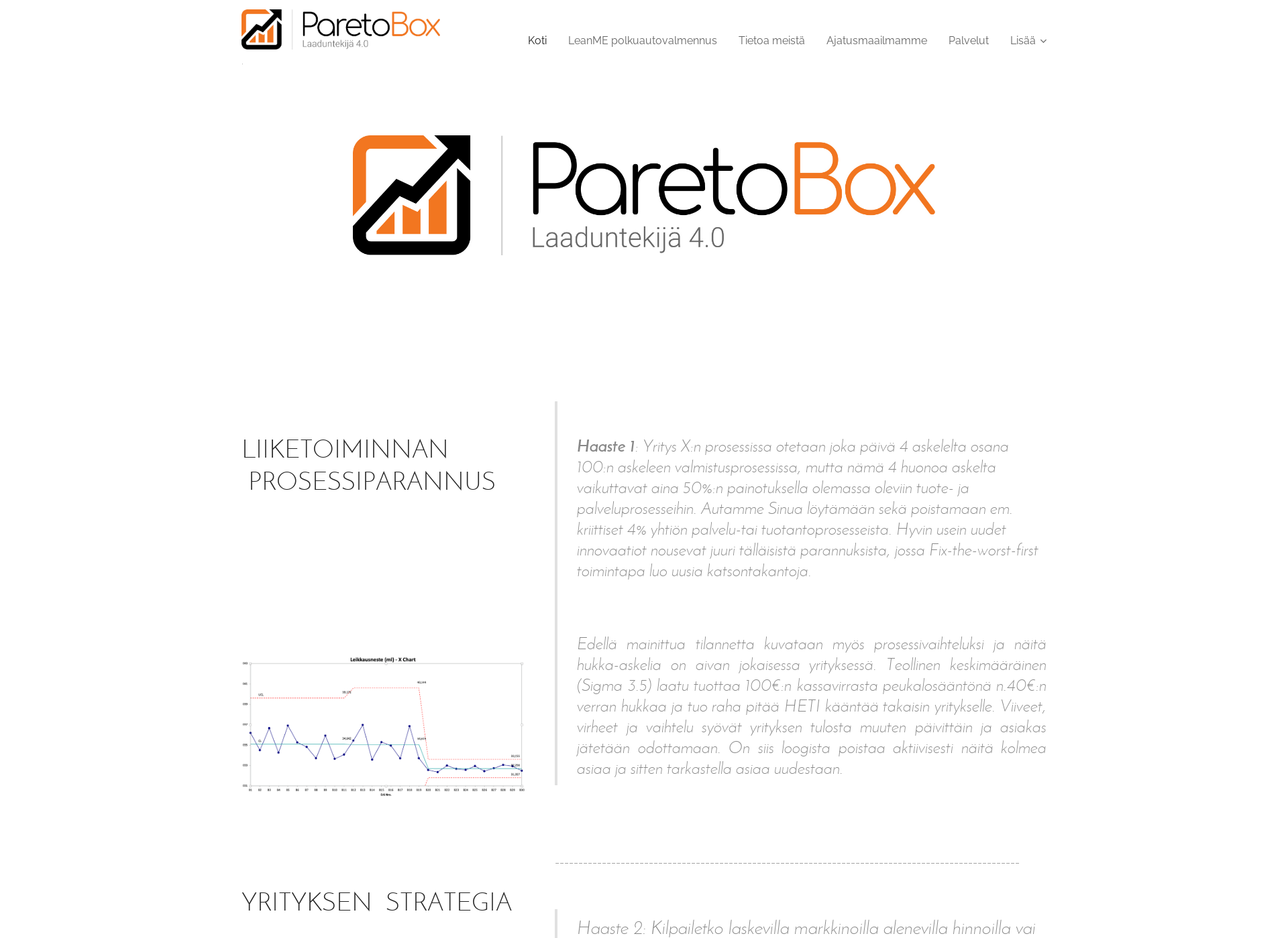 Screenshot for paretobox.fi