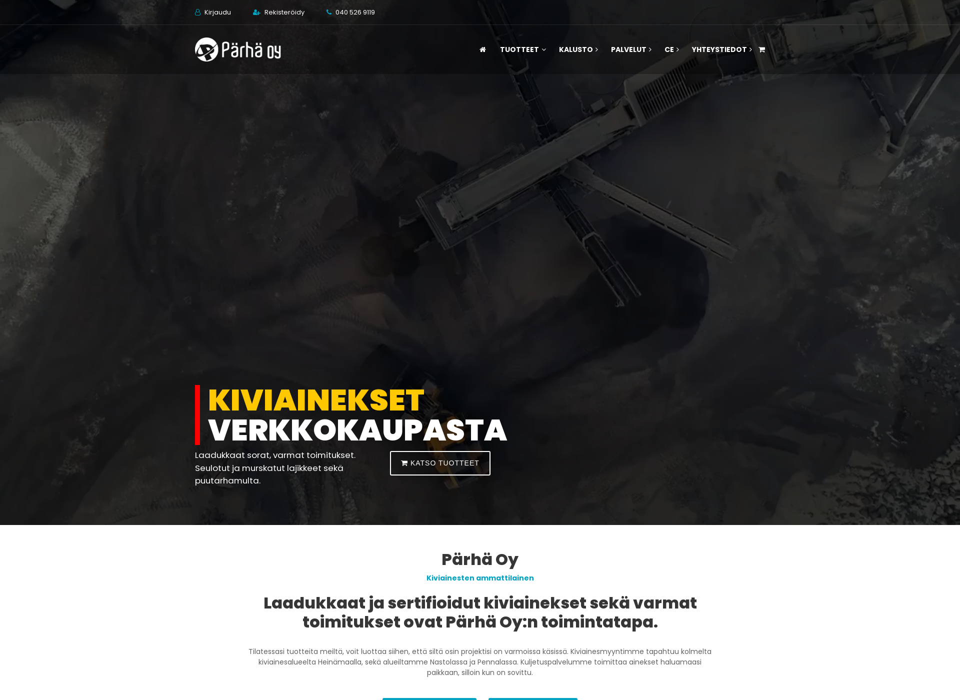 Skärmdump för parhaoy.fi