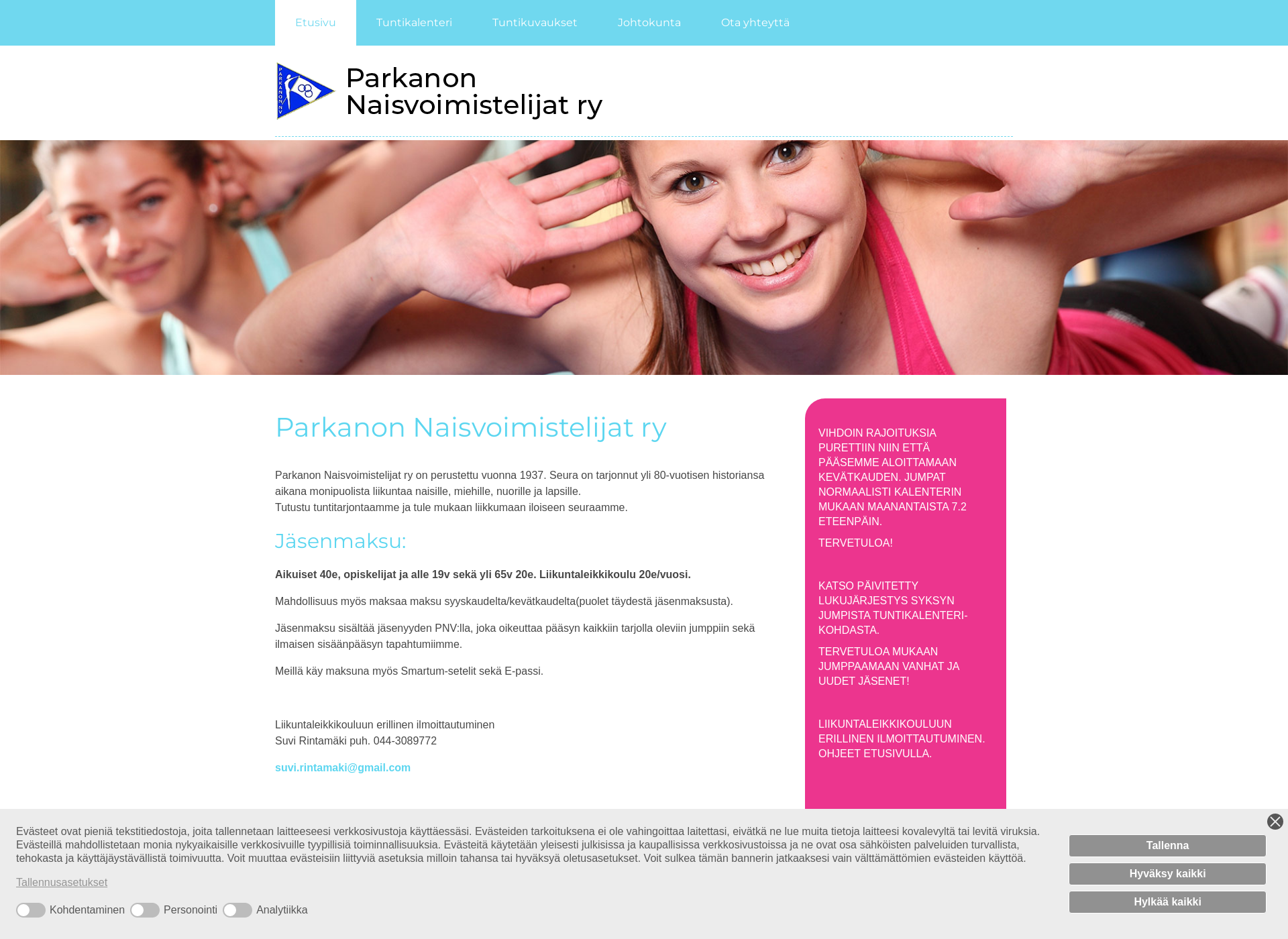 Screenshot for parkanonnv.fi