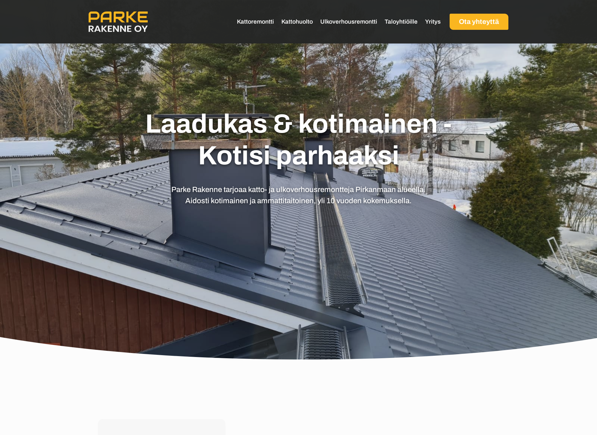 Skärmdump för parke.fi