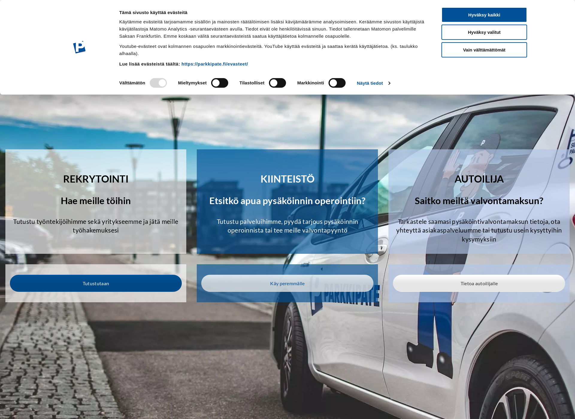 Screenshot for parkkipate.fi