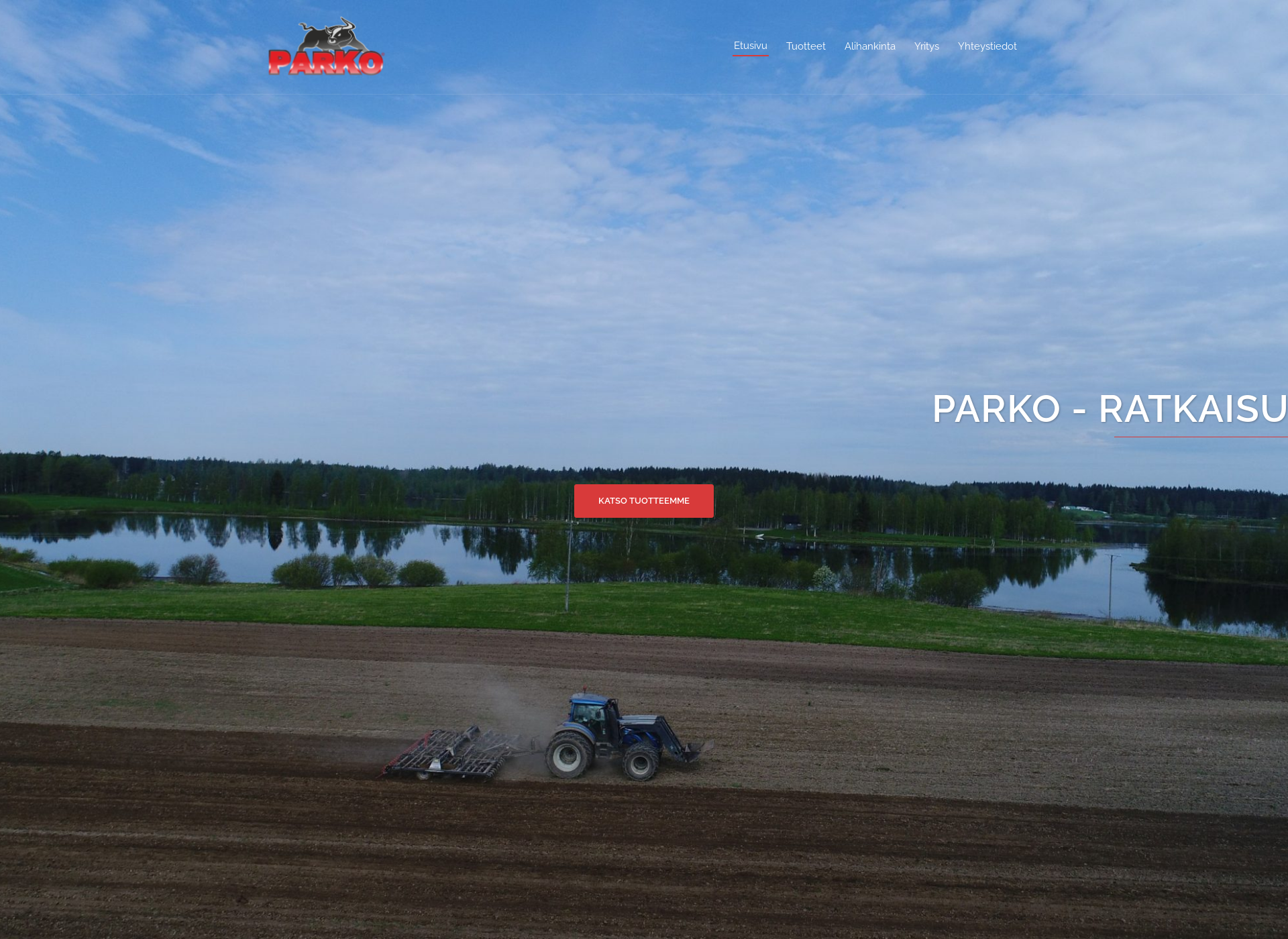 Skärmdump för parko.fi