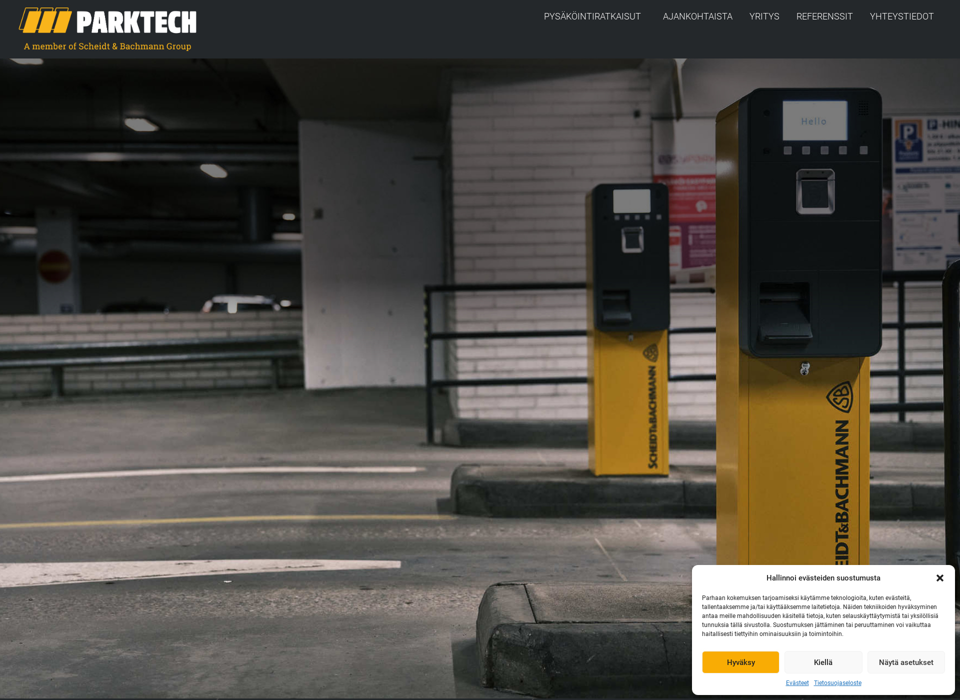 Skärmdump för parktech.fi