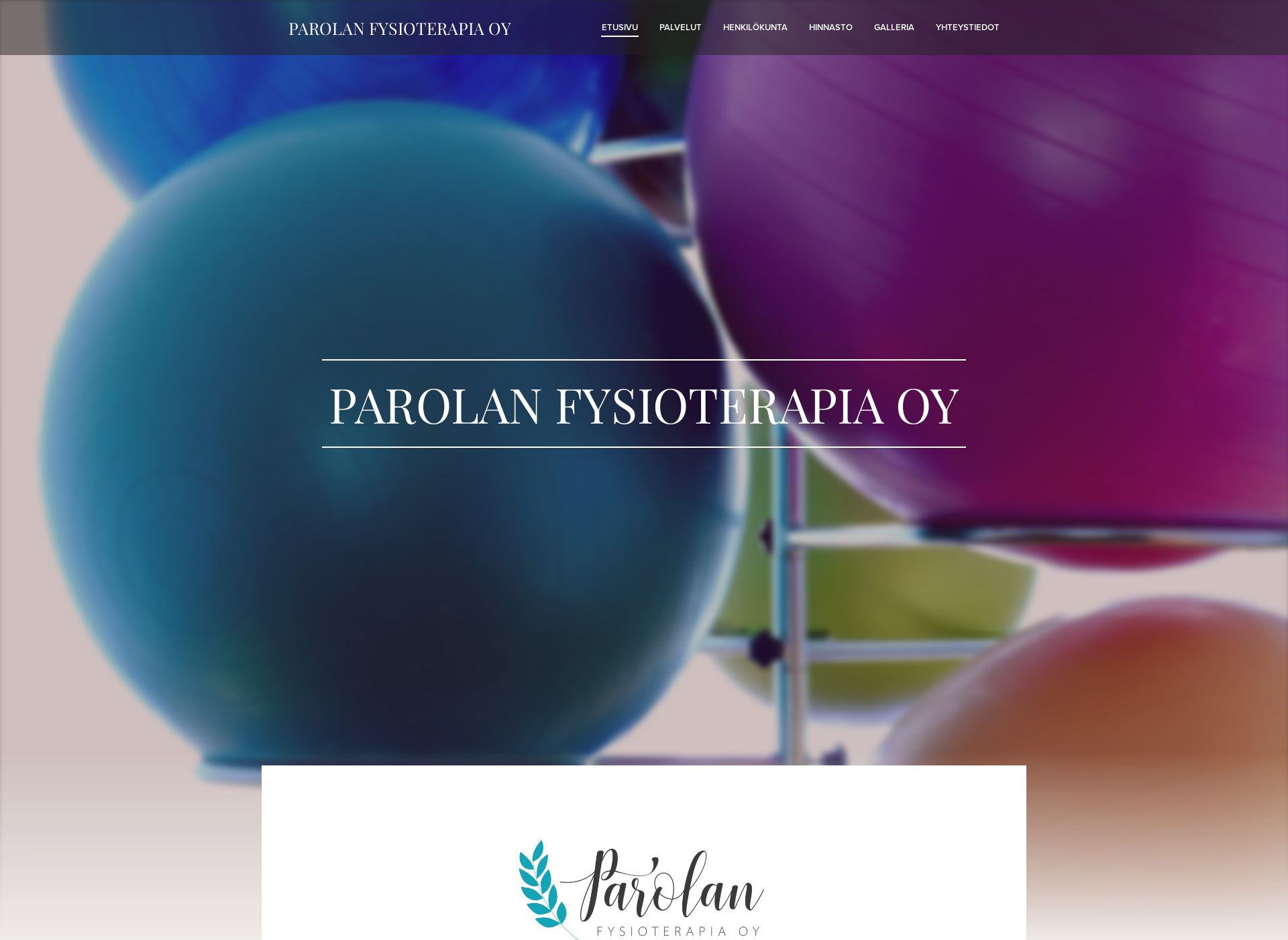 Screenshot for parolanfysioterapia.fi