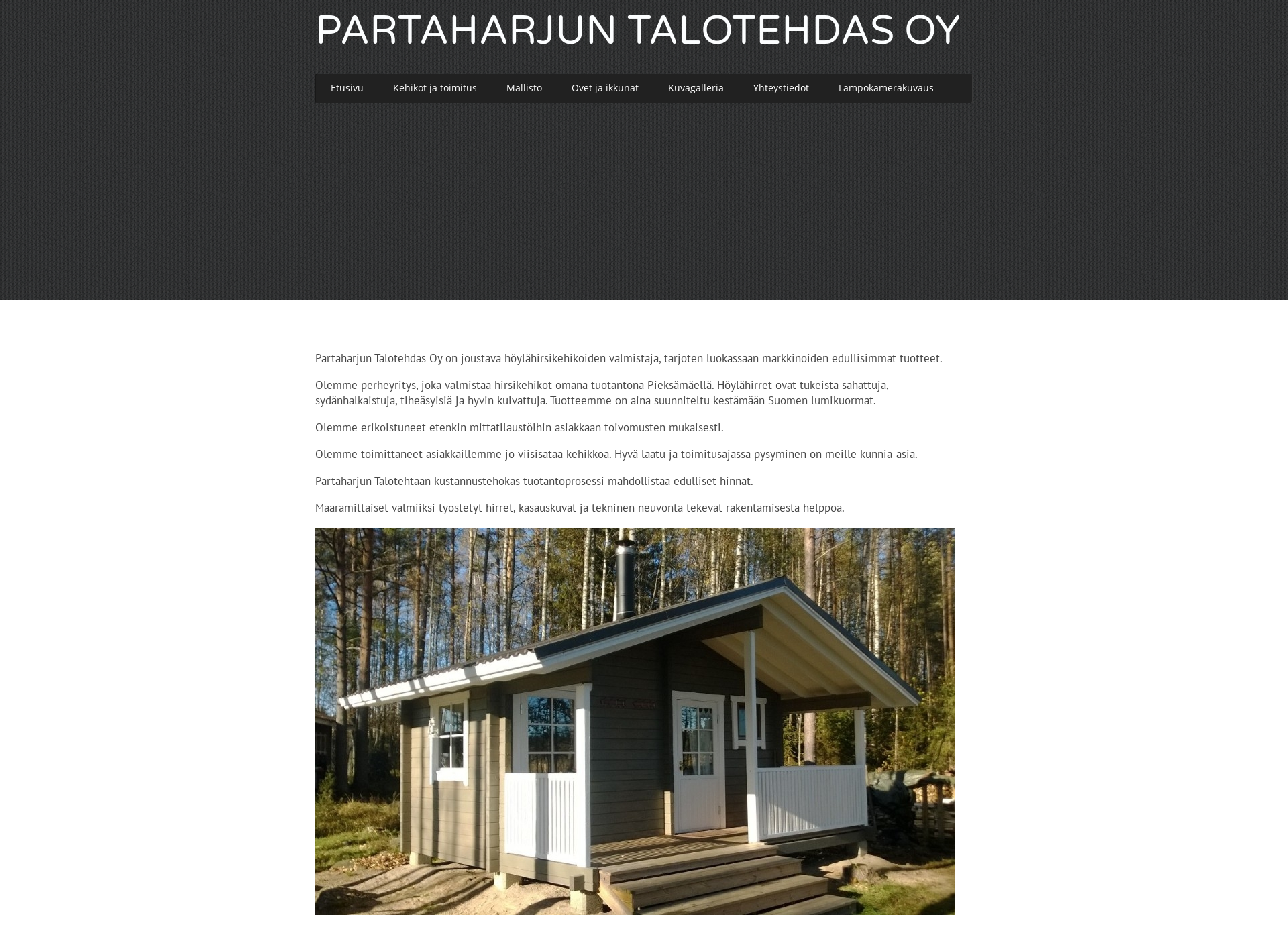 Screenshot for partaharjuntalotehdas.fi