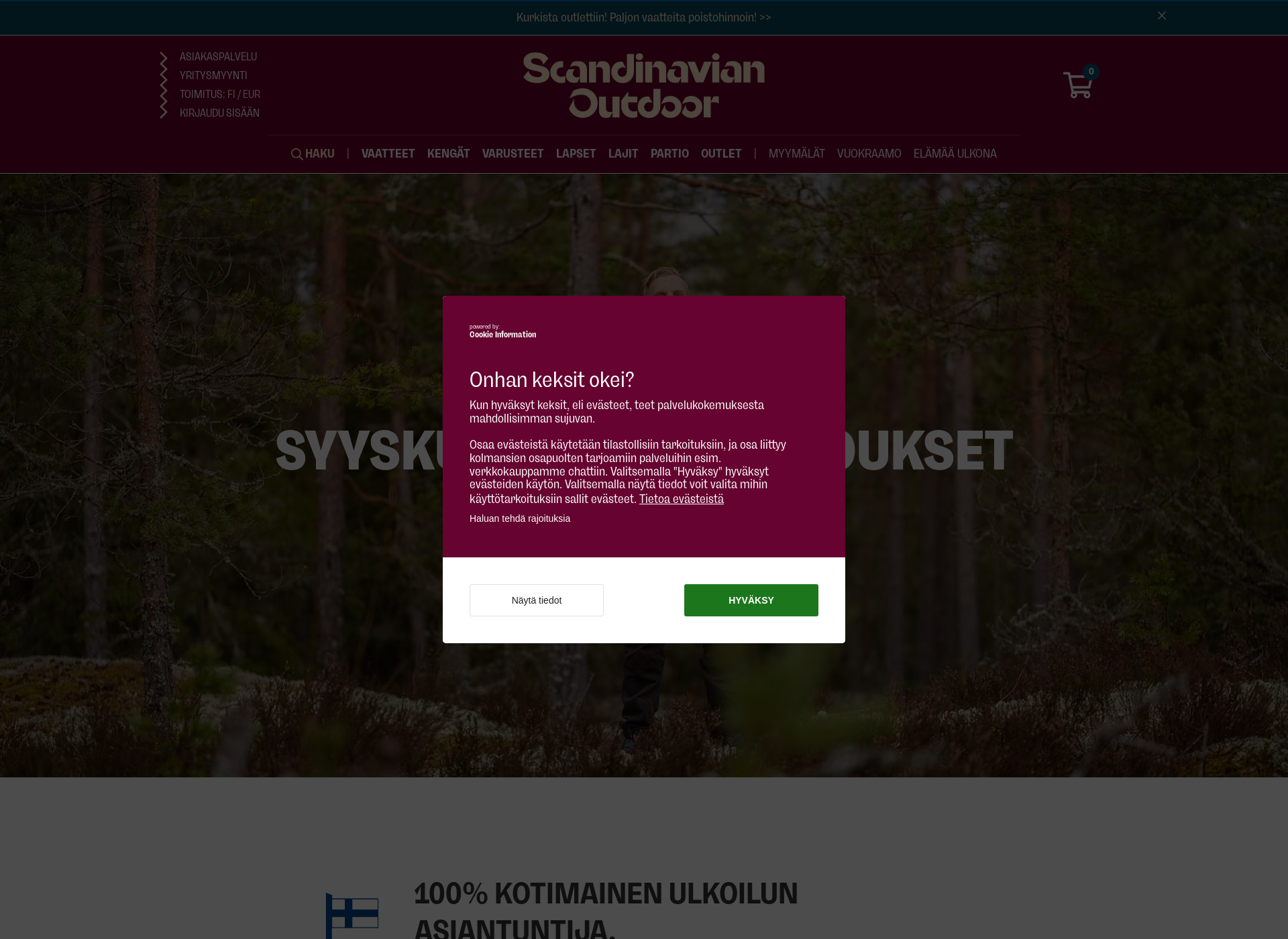 Screenshot for partioretki.fi