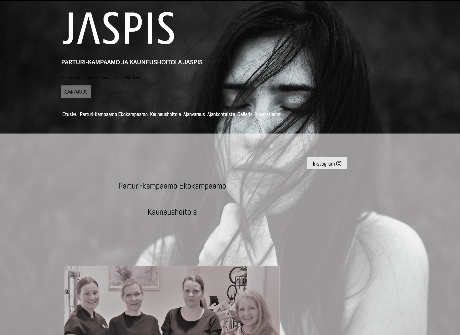 Screenshot for parturikampaamojaspis.fi