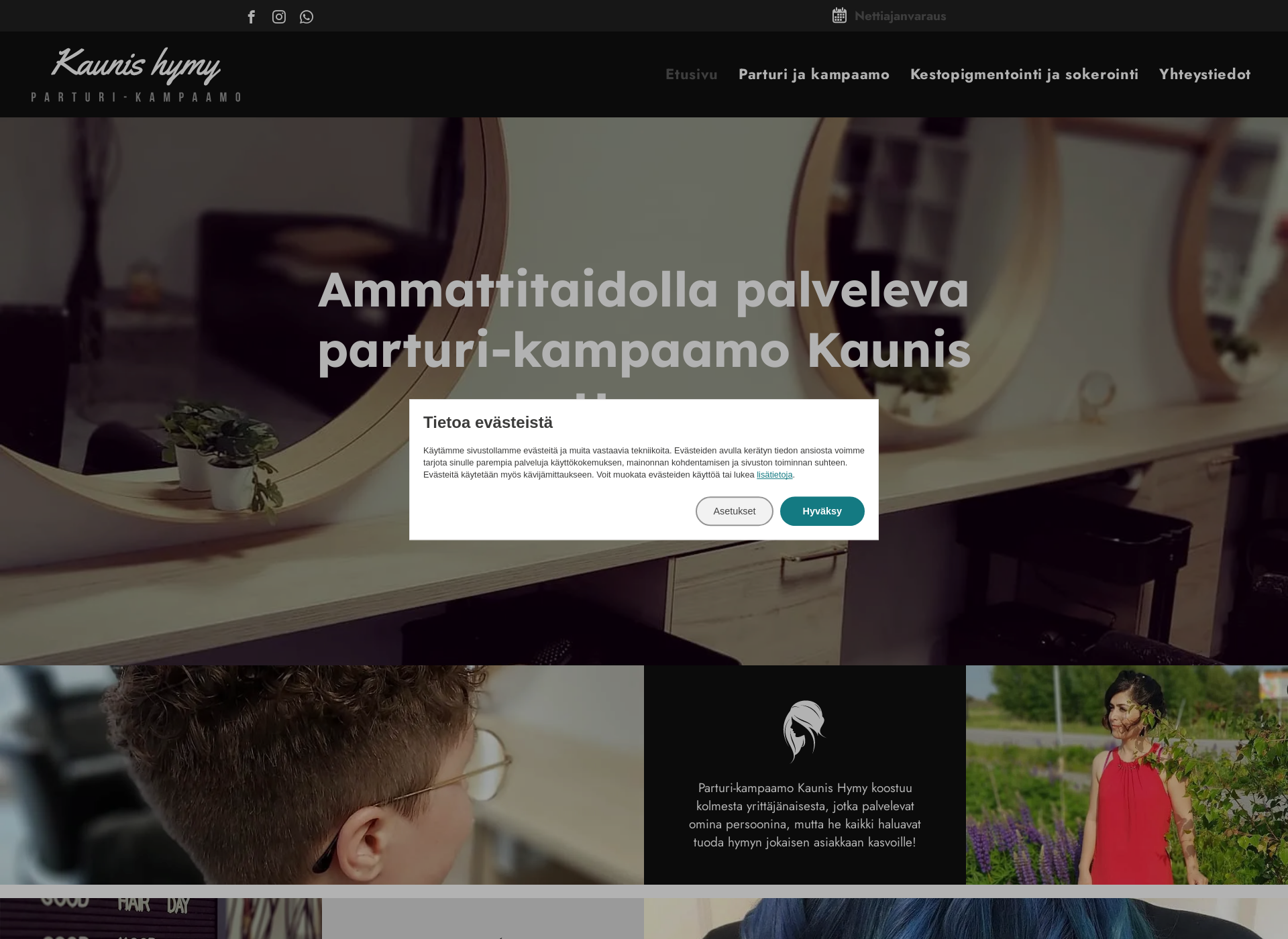 Screenshot for parturikampaamokaunishymy.fi