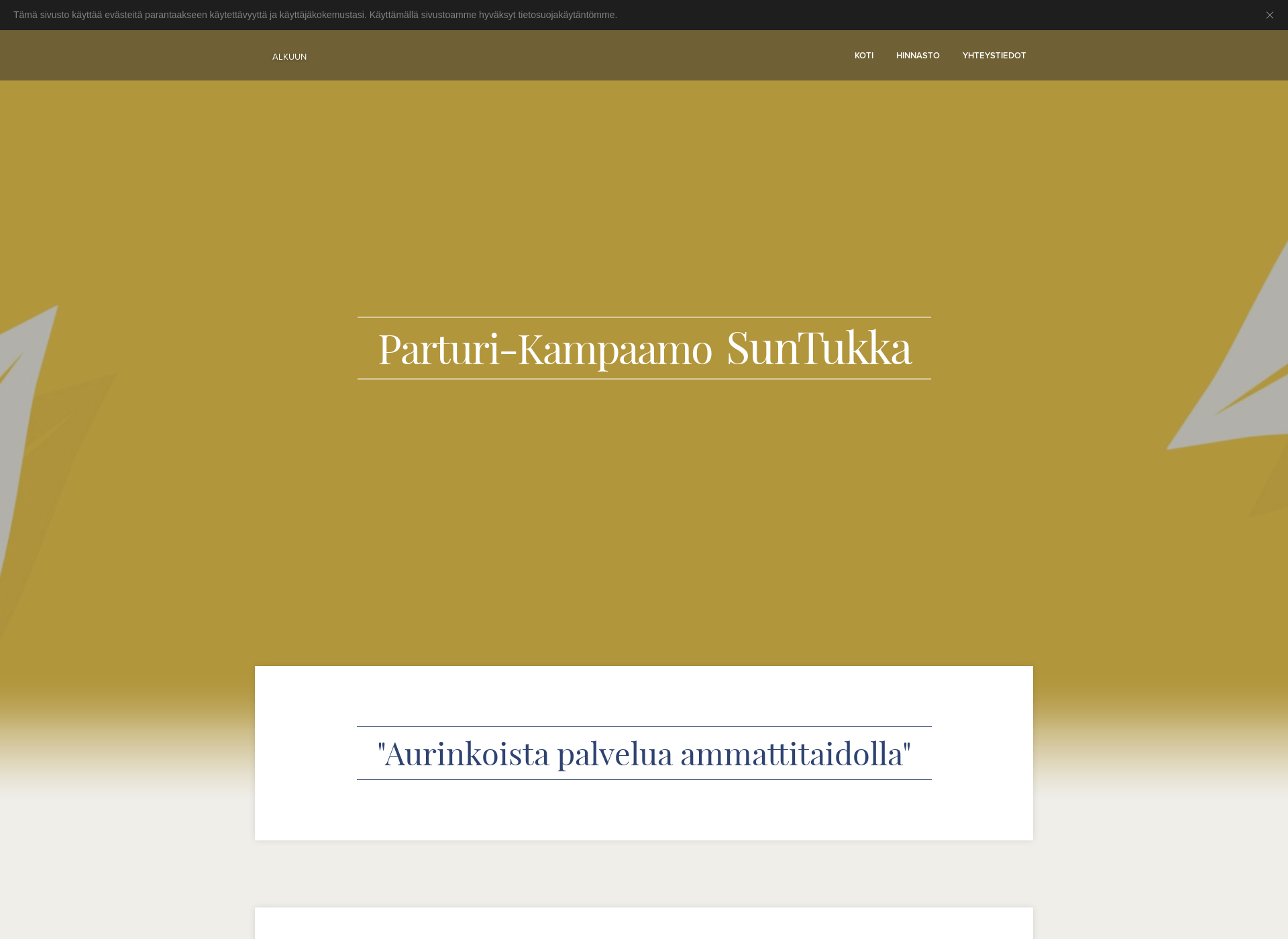 Screenshot for parturikampaamosuntukka.fi