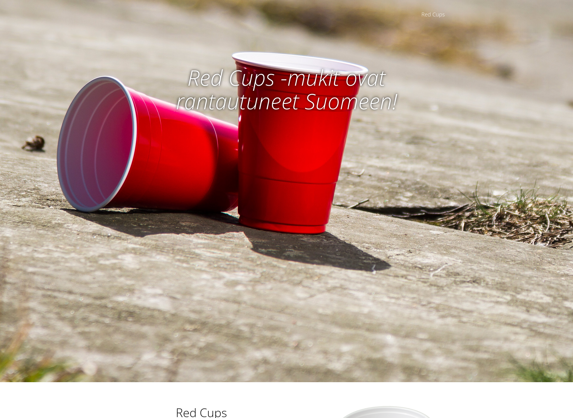 Screenshot for partycups.fi