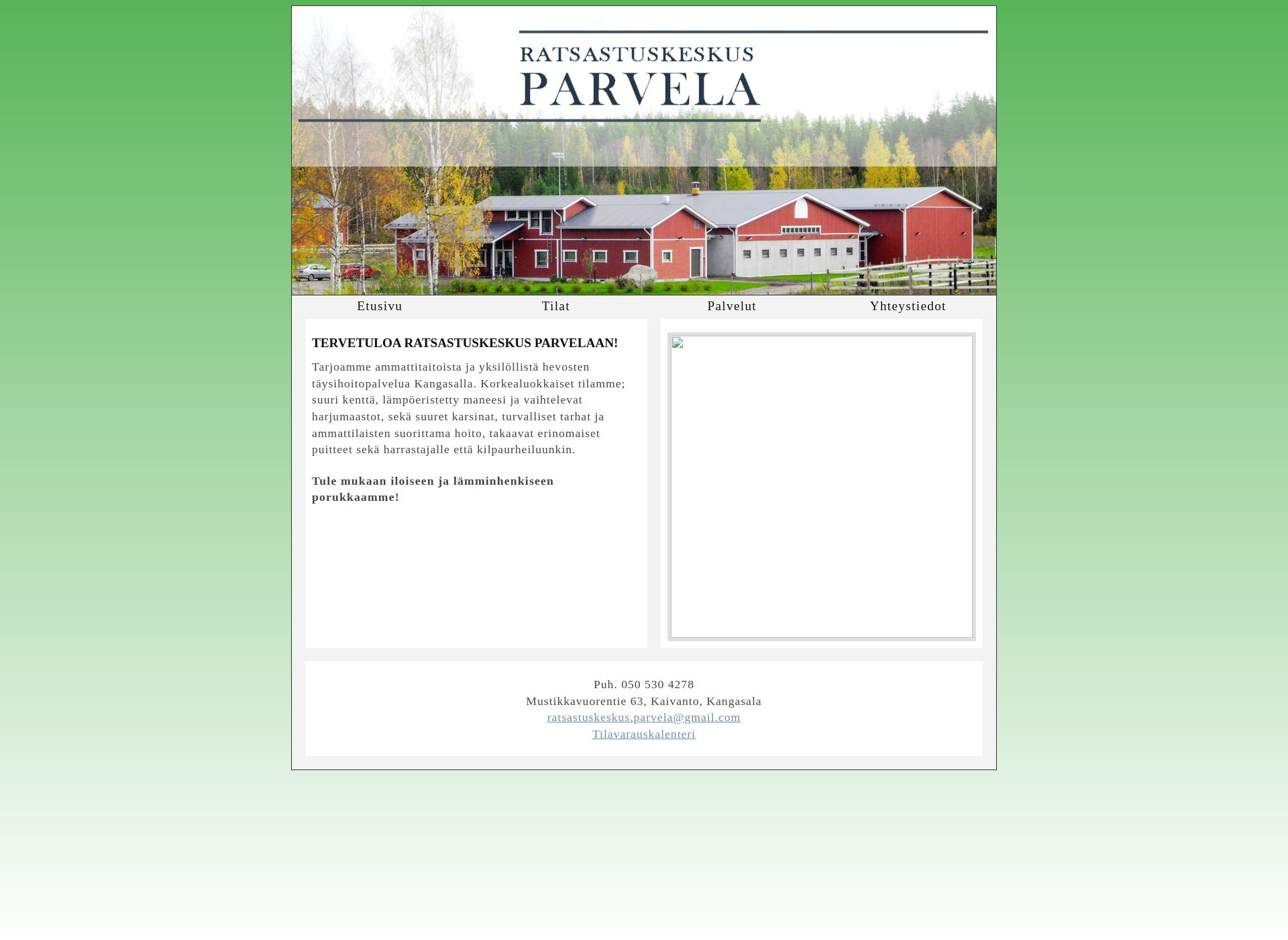Skärmdump för parvela.fi