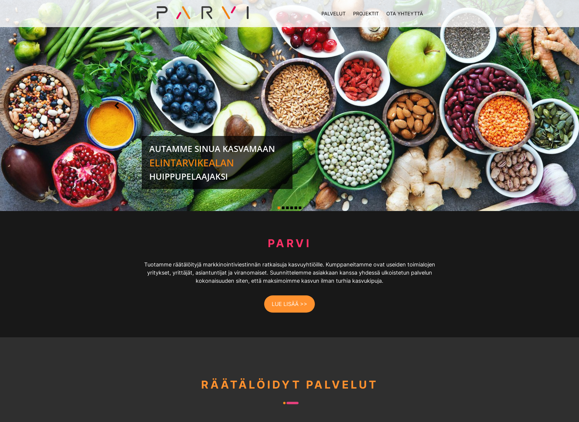 Screenshot for parvi.fi