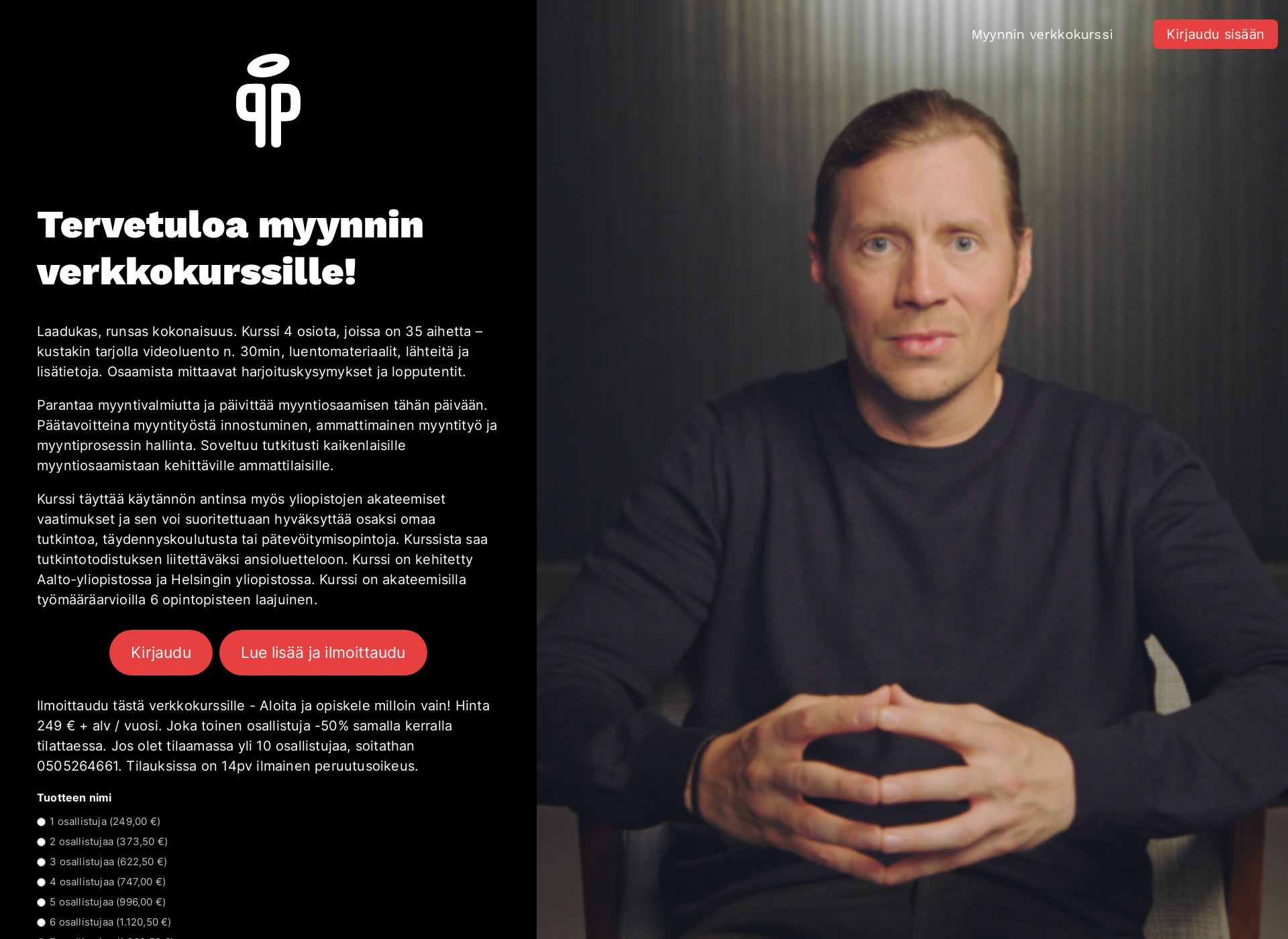 Screenshot for parvisenakatemia.fi
