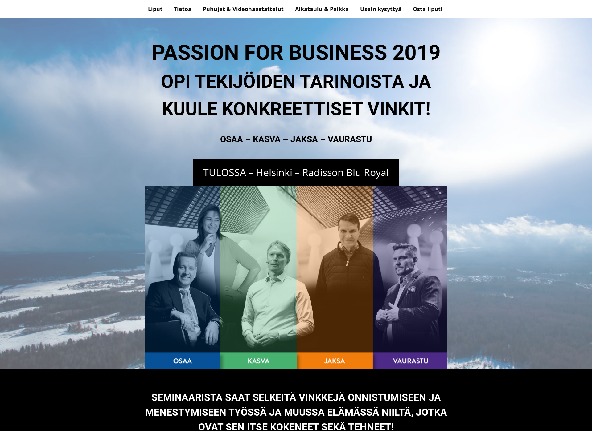 Screenshot for passionforbusiness.fi