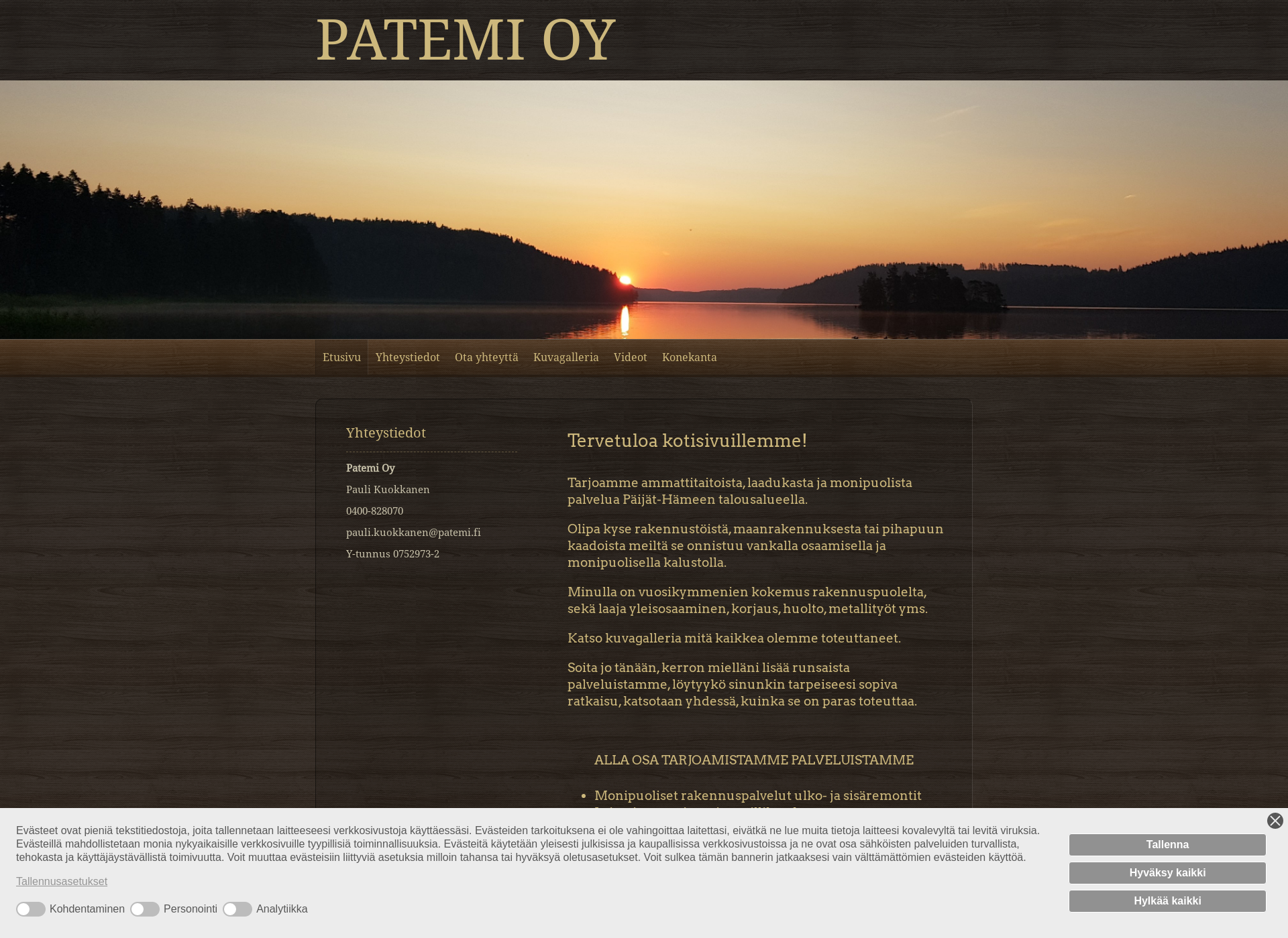 Screenshot for patemi.fi