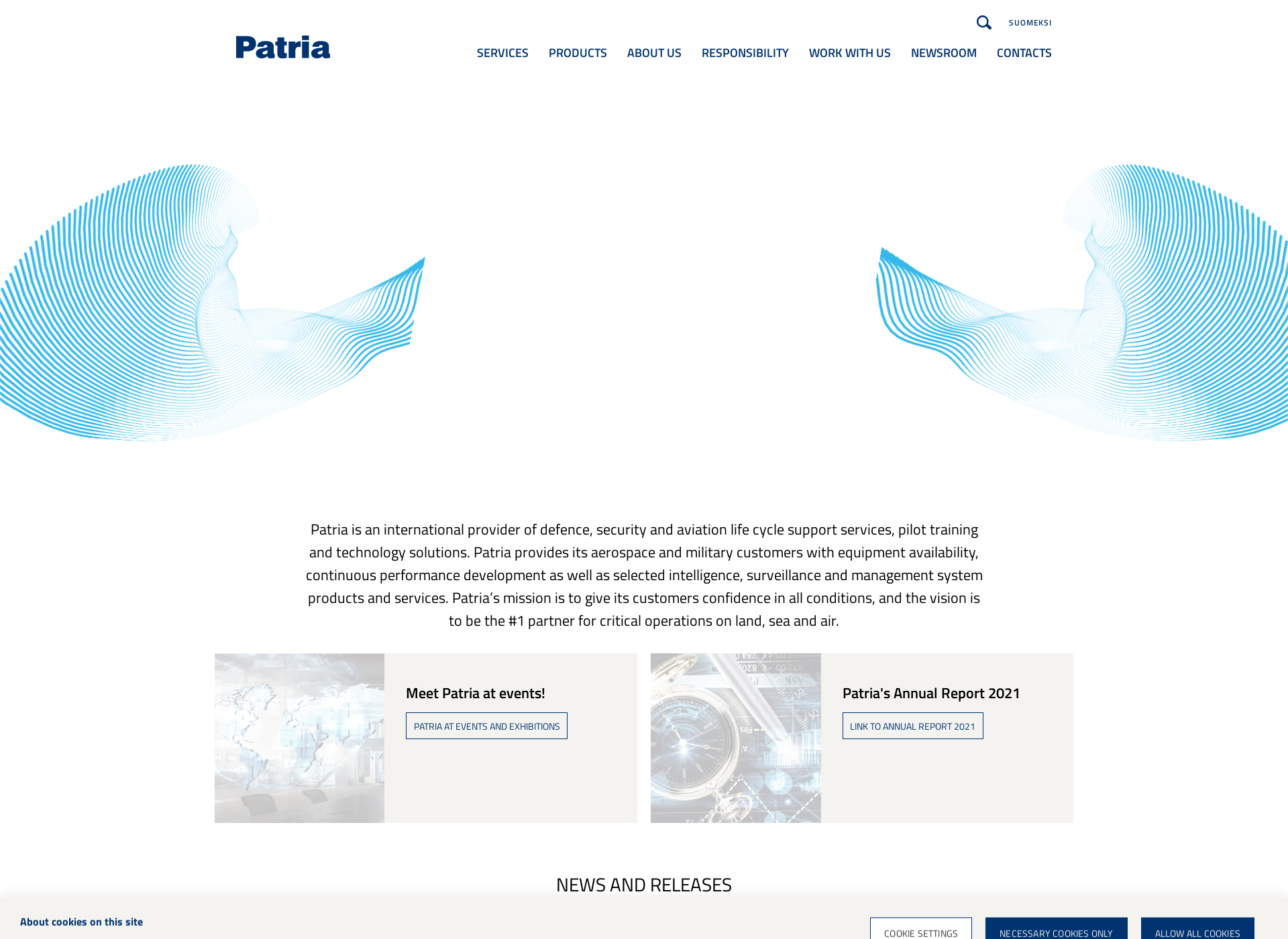 Screenshot for patriamagazine.fi