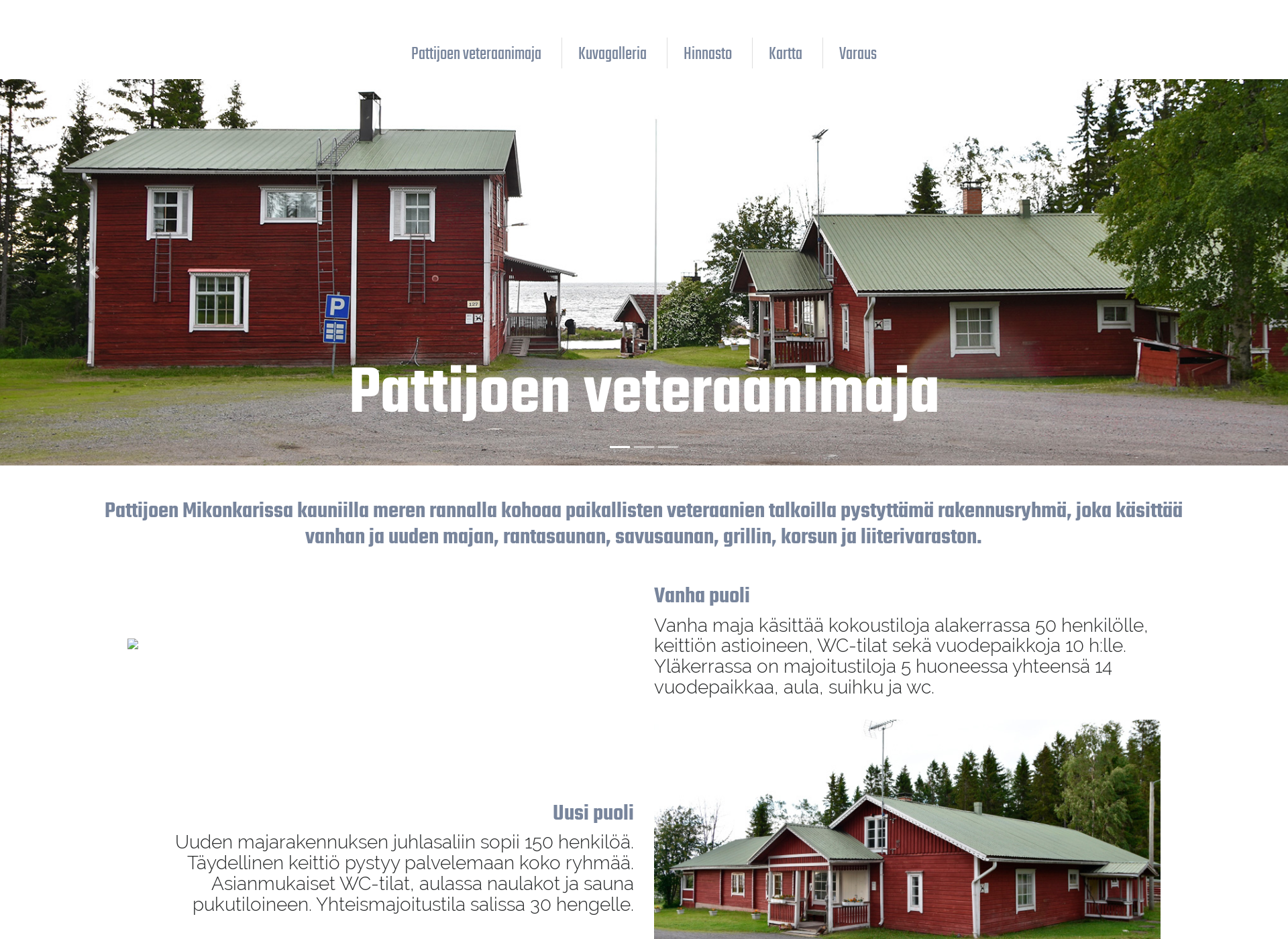 Screenshot for pattijoenveteraanimaja.fi