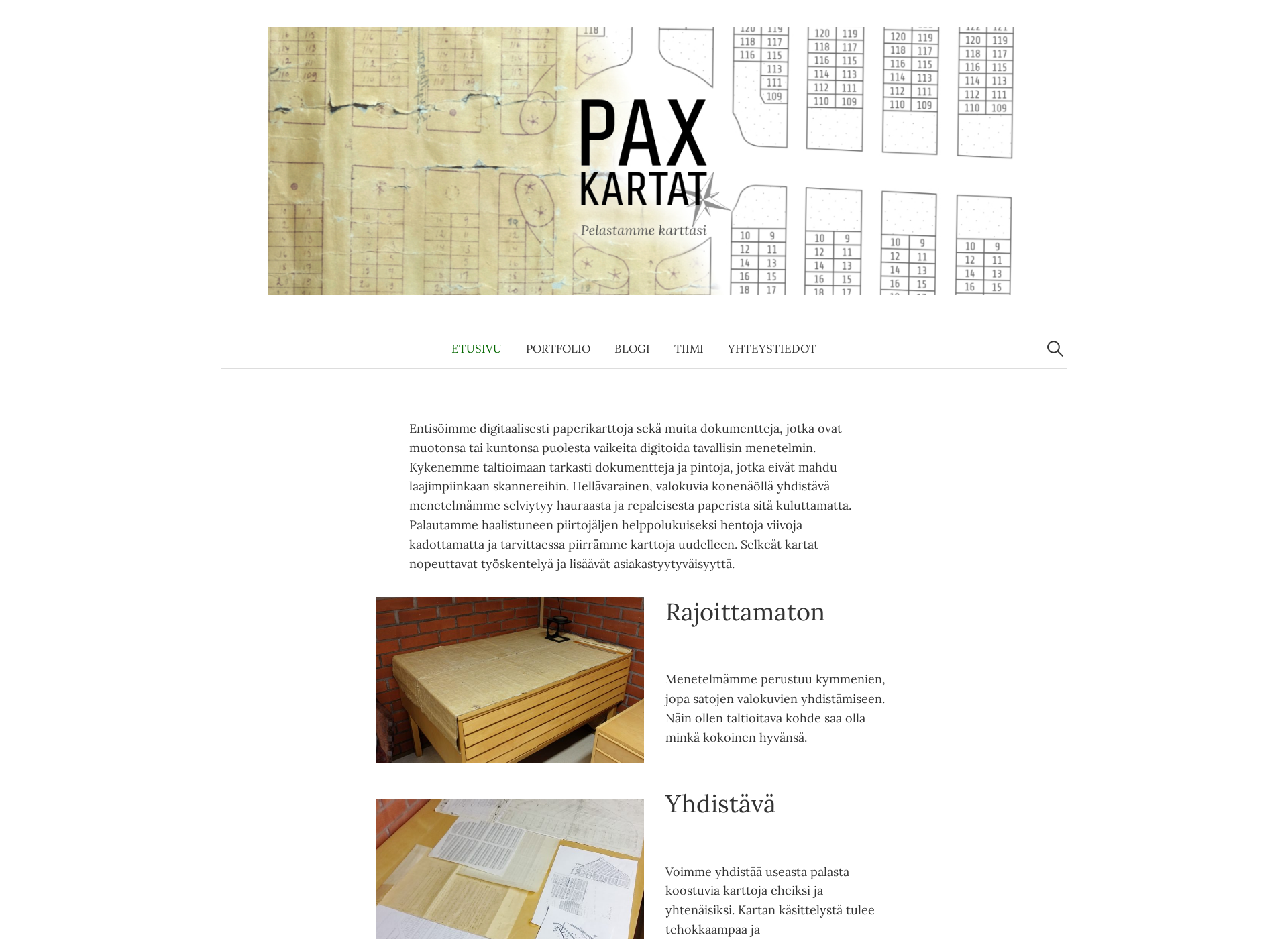 Screenshot for paxkartat.fi