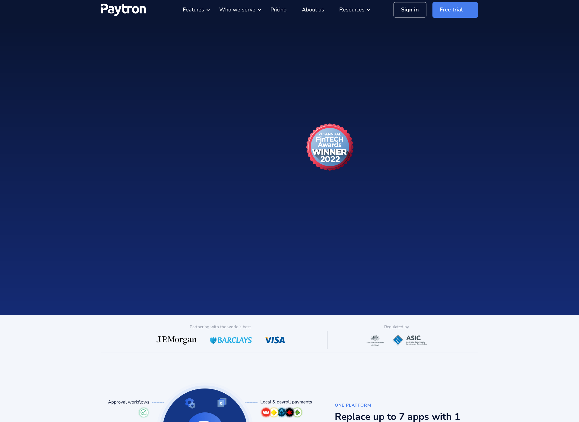 Screenshot for paytron.com