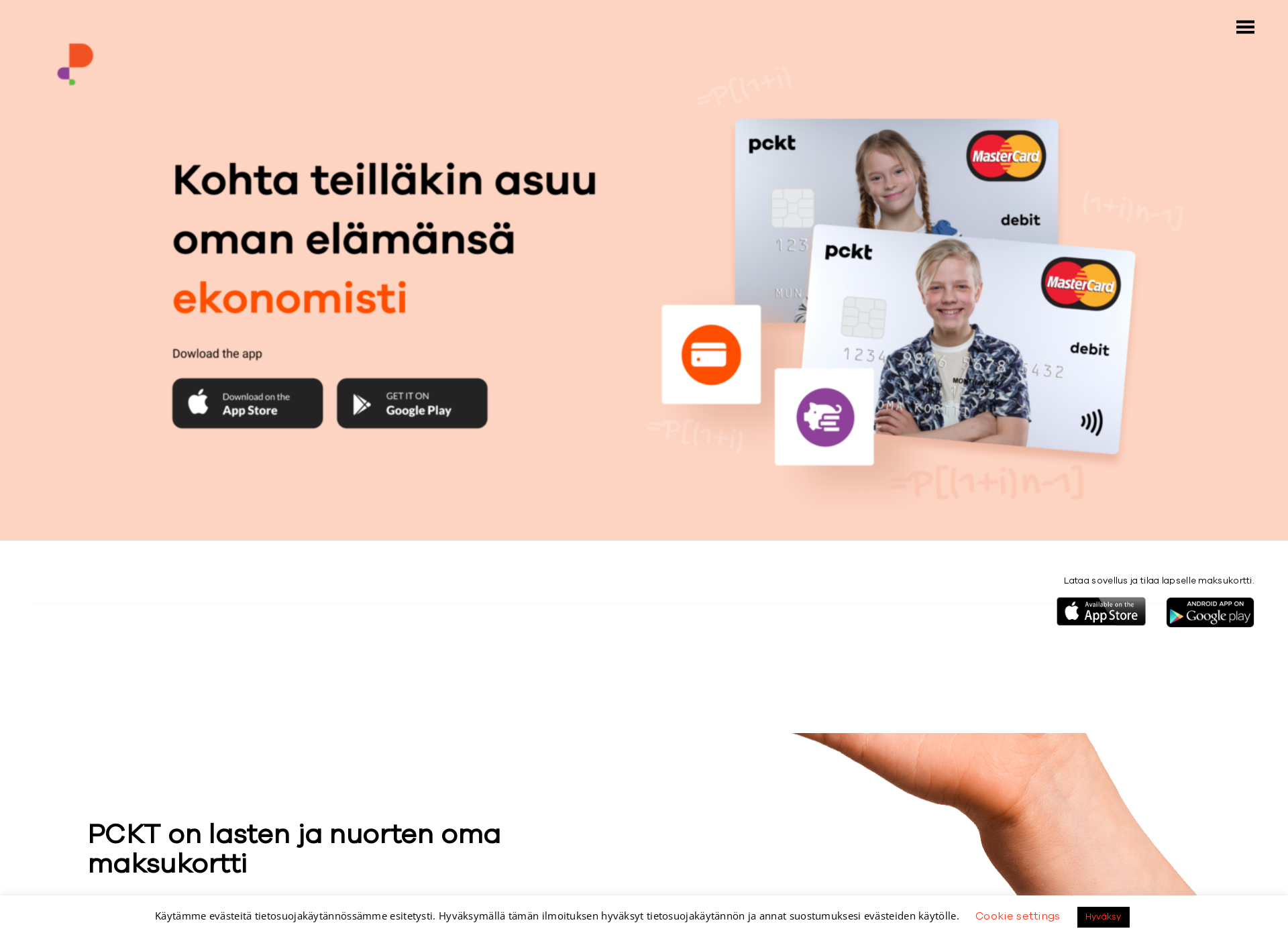 Screenshot for pckt.fi