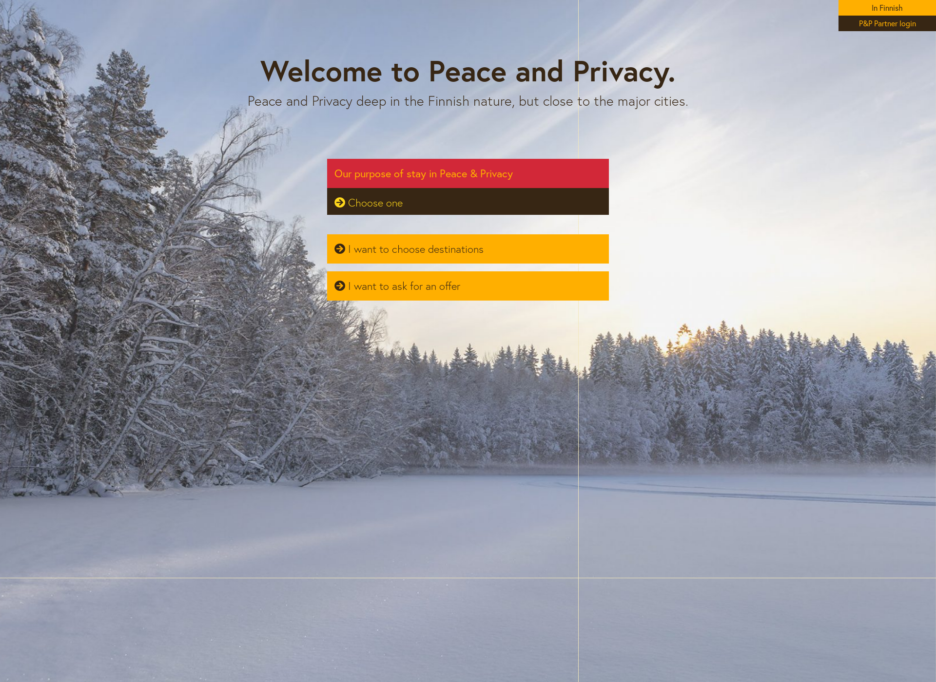 Screenshot for peaceandprivacy.fi